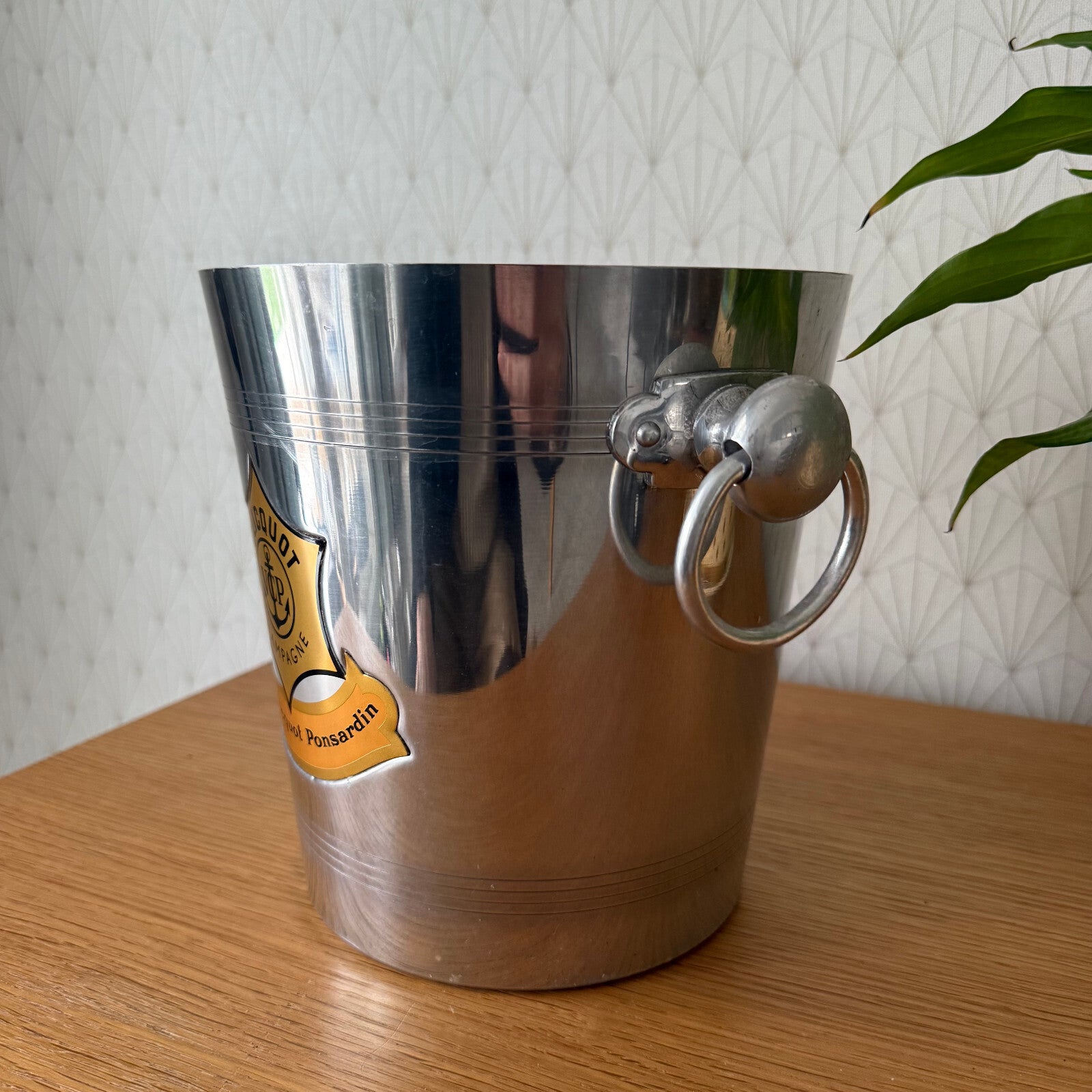 Veuve Clicquot Ice Bucket Vintage French Champagne Cooler Metal 18042512 Fleamarketfrance