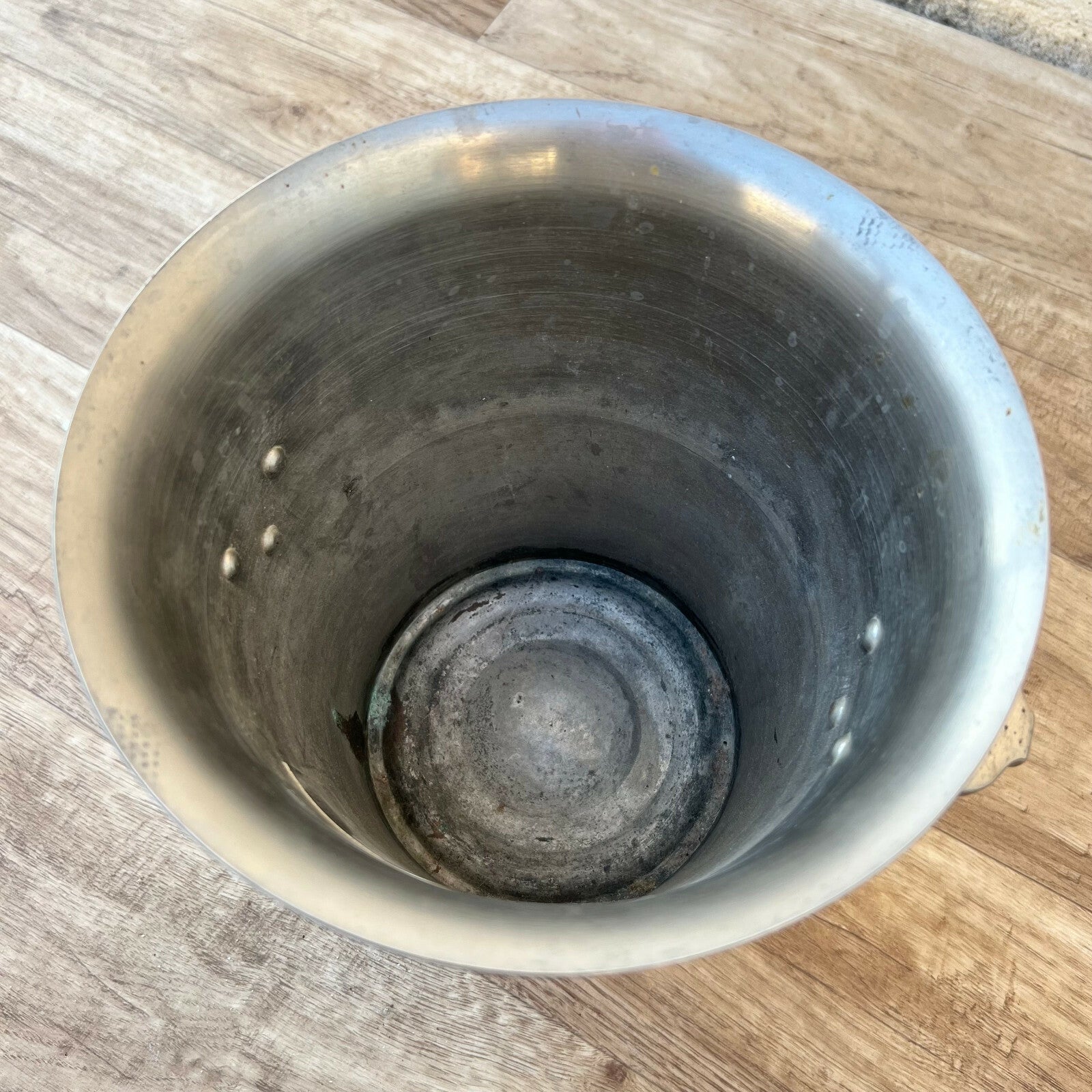 Vintage Pommery Champagne Ice Bucket French Silver Metal Bar Ware 04032221 Fleamarketfrance