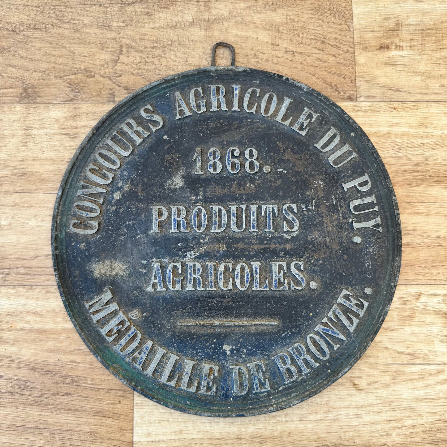 French Bronze Medal 1868 Agricultural Award Vintage Competition Prize 19042411 Fleamarketfrance