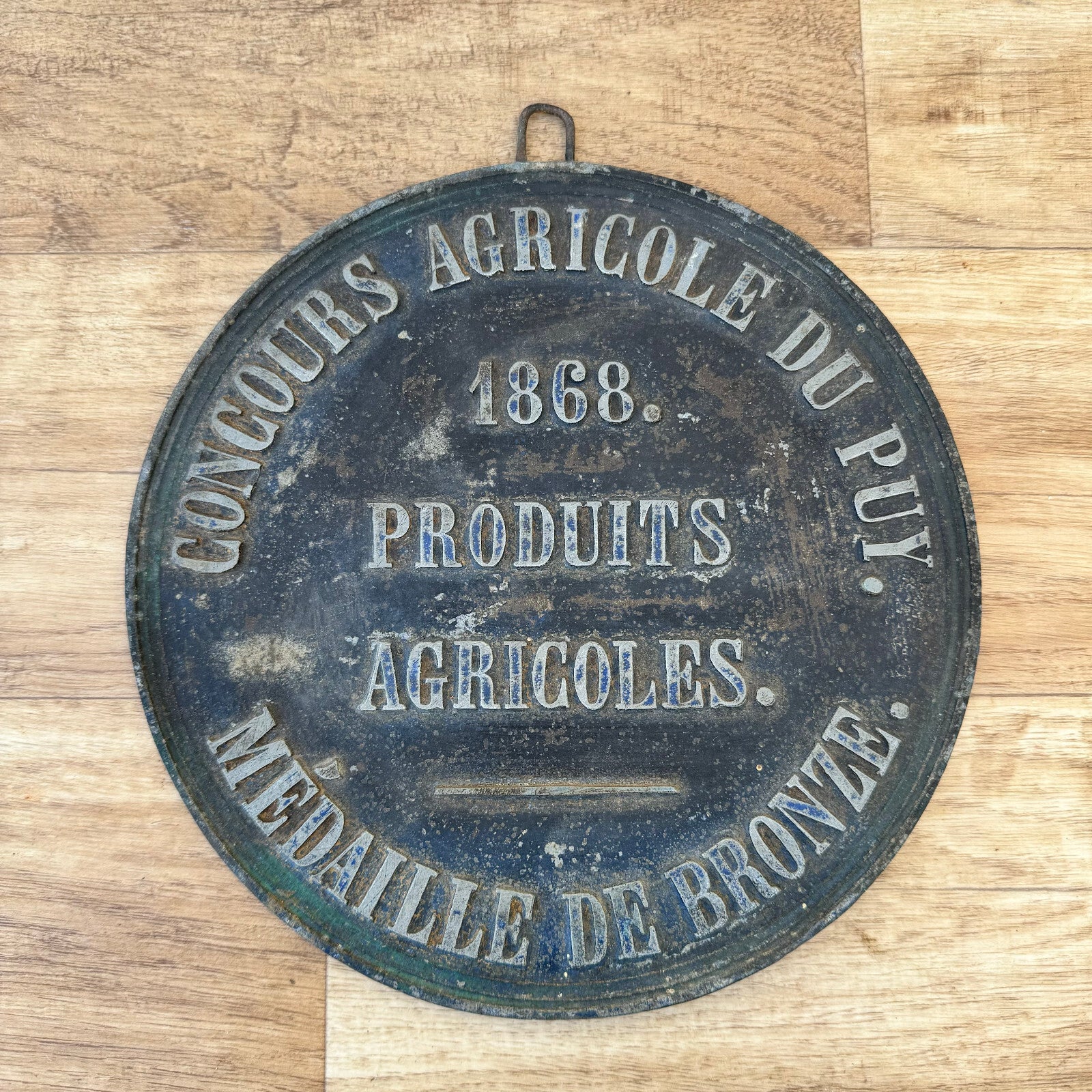French Bronze Medal 1868 Agricultural Award Vintage Competition Prize 19042411 Fleamarketfrance