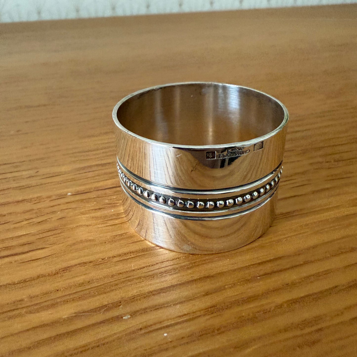 CHRISTOFLE FRANCE SILVERPLATE ANTIQUE NAPKIN RING 18042517 Christofle