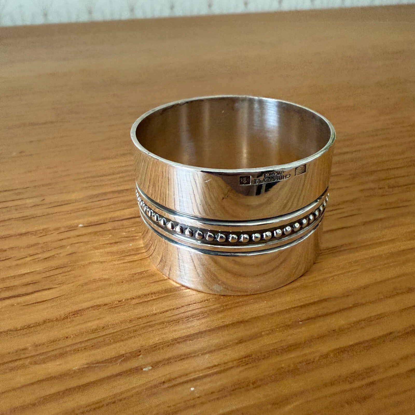 CHRISTOFLE FRANCE SILVERPLATE ANTIQUE NAPKIN RING 18042517 Christofle