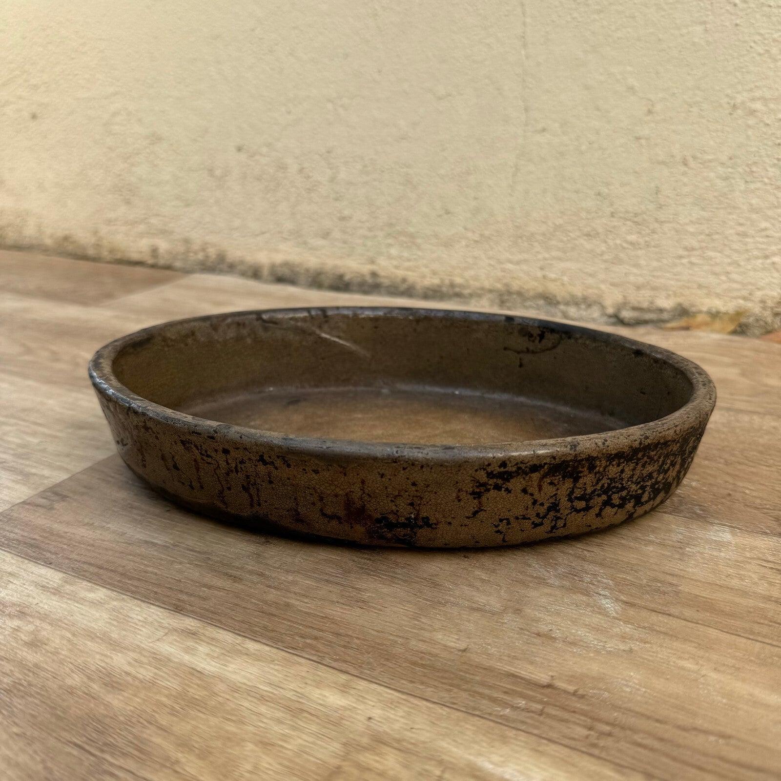 Vintage French Pottery Gratin Dish Oval Rustic Stoneware Terrine 2908243 Fleamarketfrance
