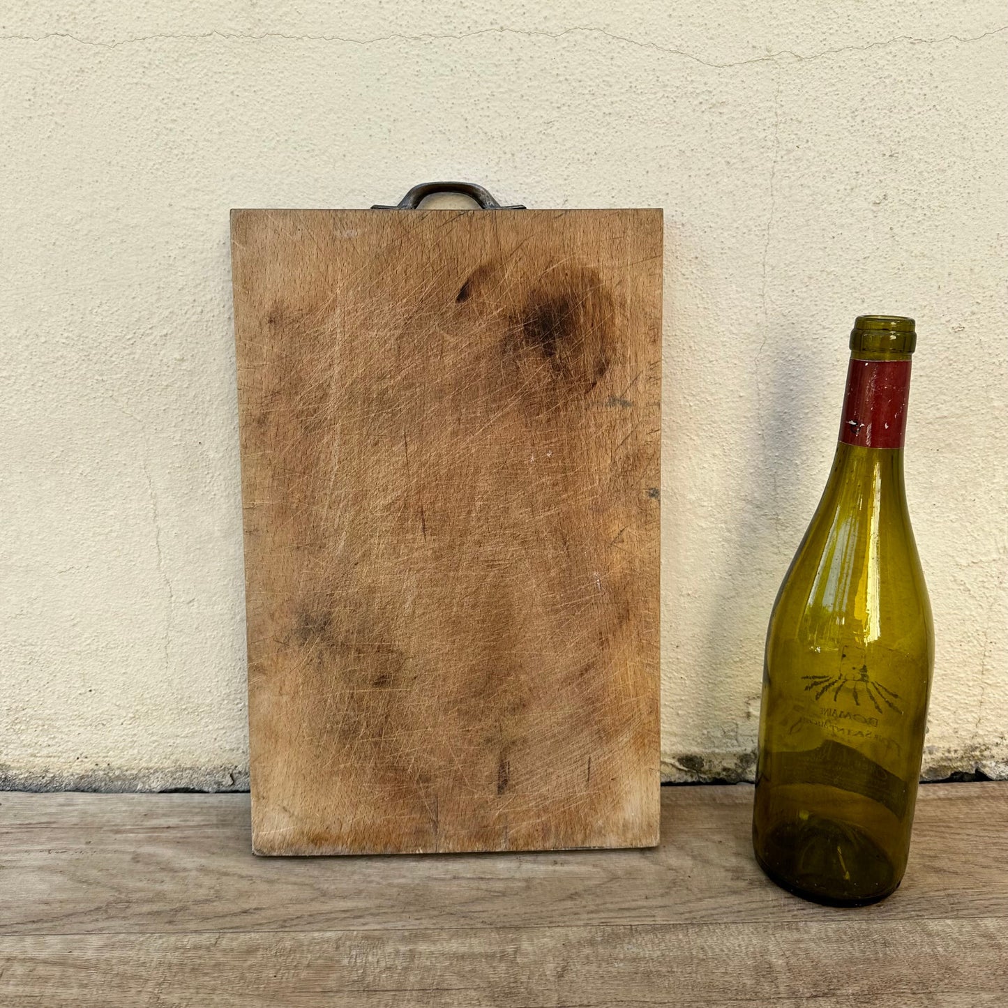 VINTAGE FRENCH BREAD OR CHOPPING CUTTING BOARD WOOD 1906238 Antique