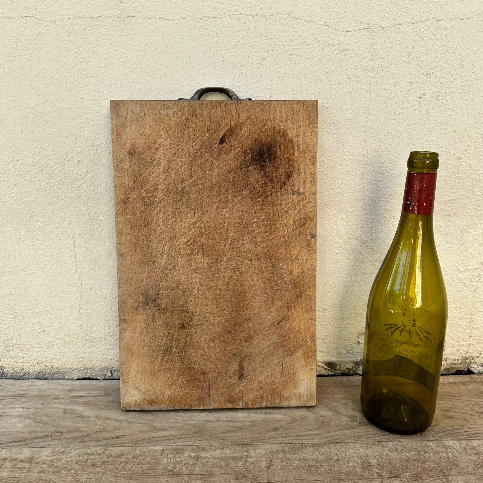 VINTAGE FRENCH BREAD OR CHOPPING CUTTING BOARD WOOD 1906238 Antique