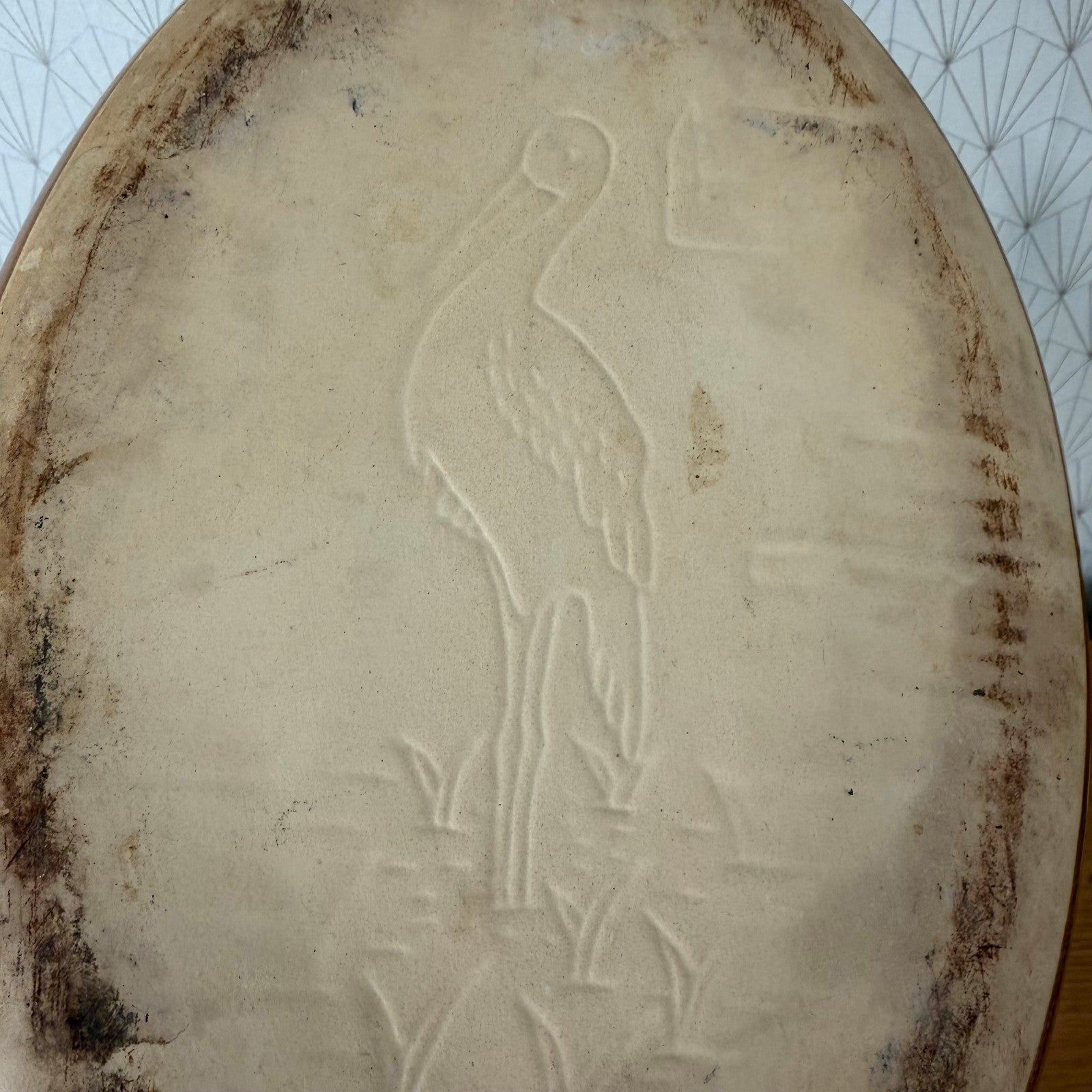 Vintage France Handmade French Bakeware 12.5” terrine plate gratin oval 2502265 Fleamarketfrance