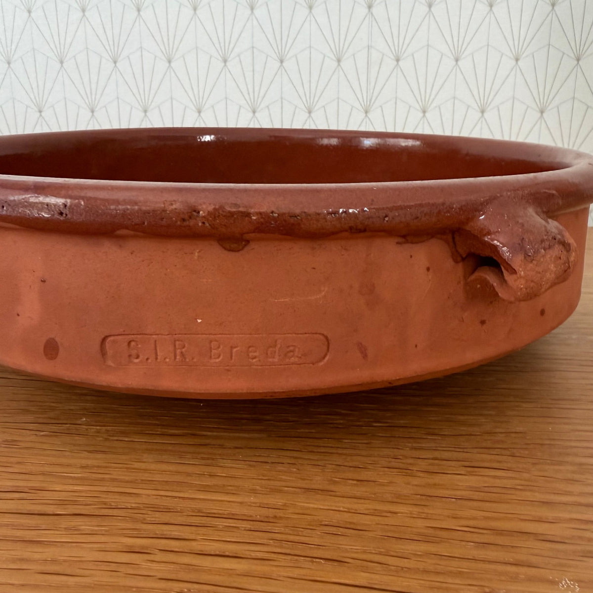 French Terracotta Tian Bowl Provence Vintage Pottery 04092623