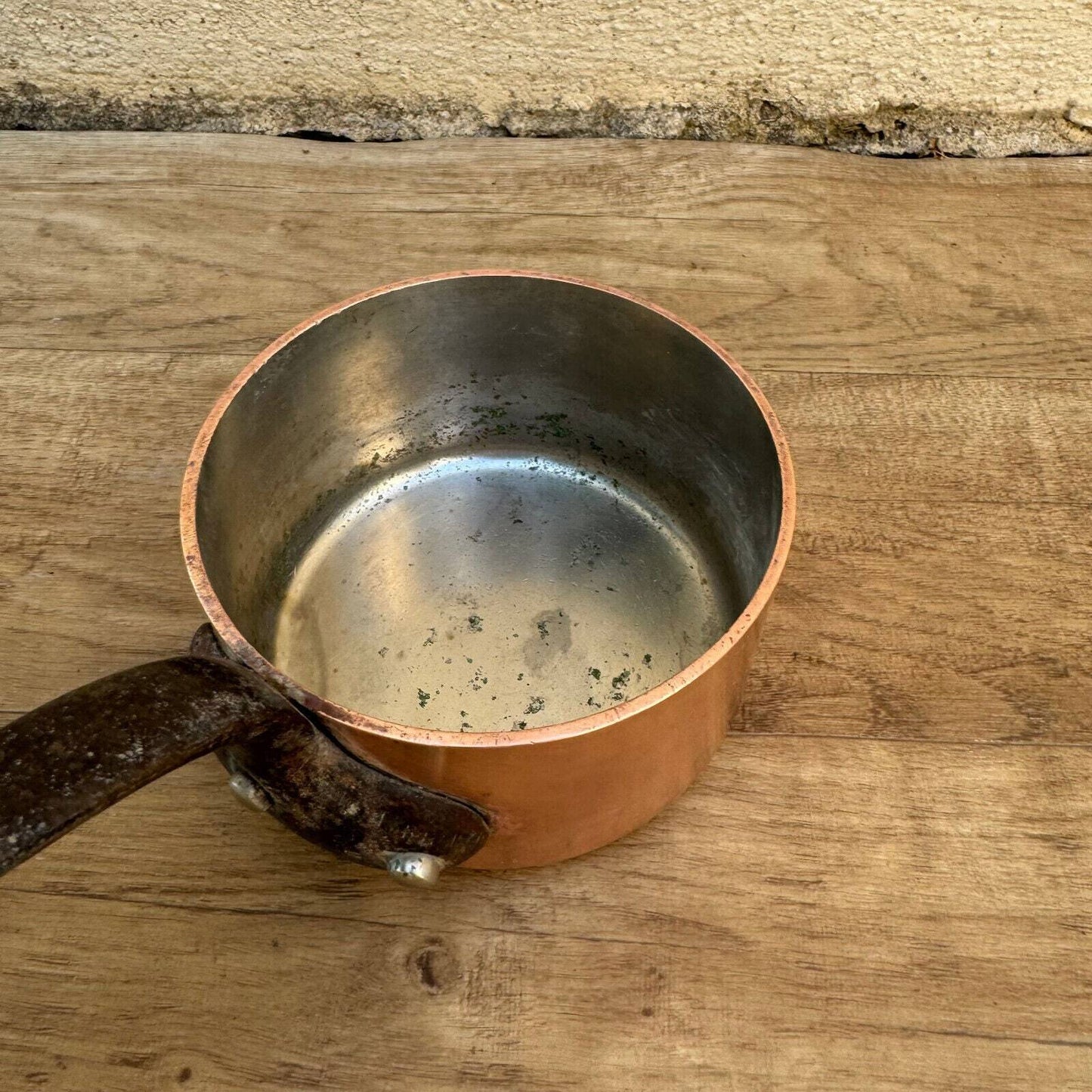 French Copper Saucepan 3mm Vintage Professional Cookware 02082417 Unbranded