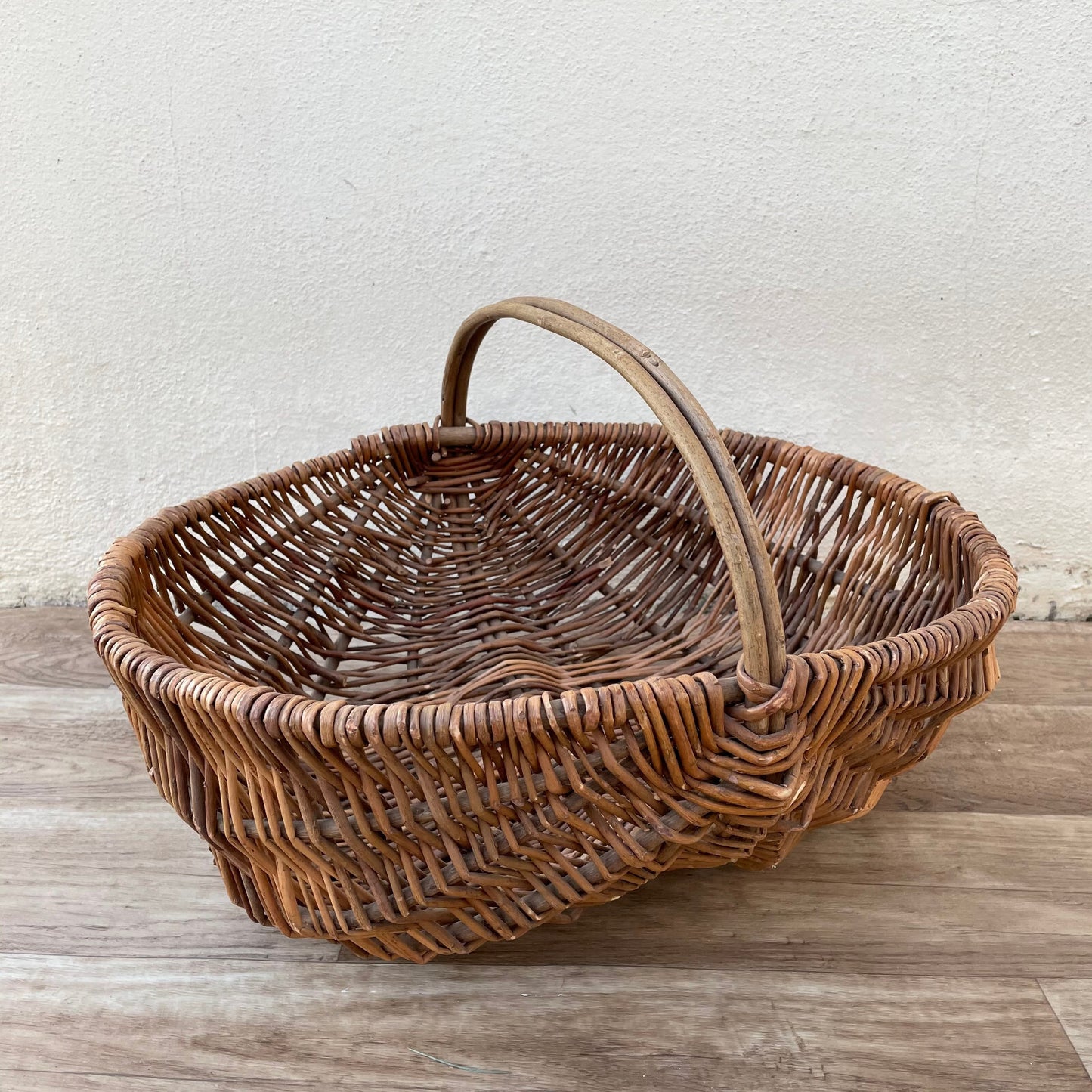 French Wicker Basket Vintage Market Mushroom Gathering Rattan 1403257 Fleamarketfrance