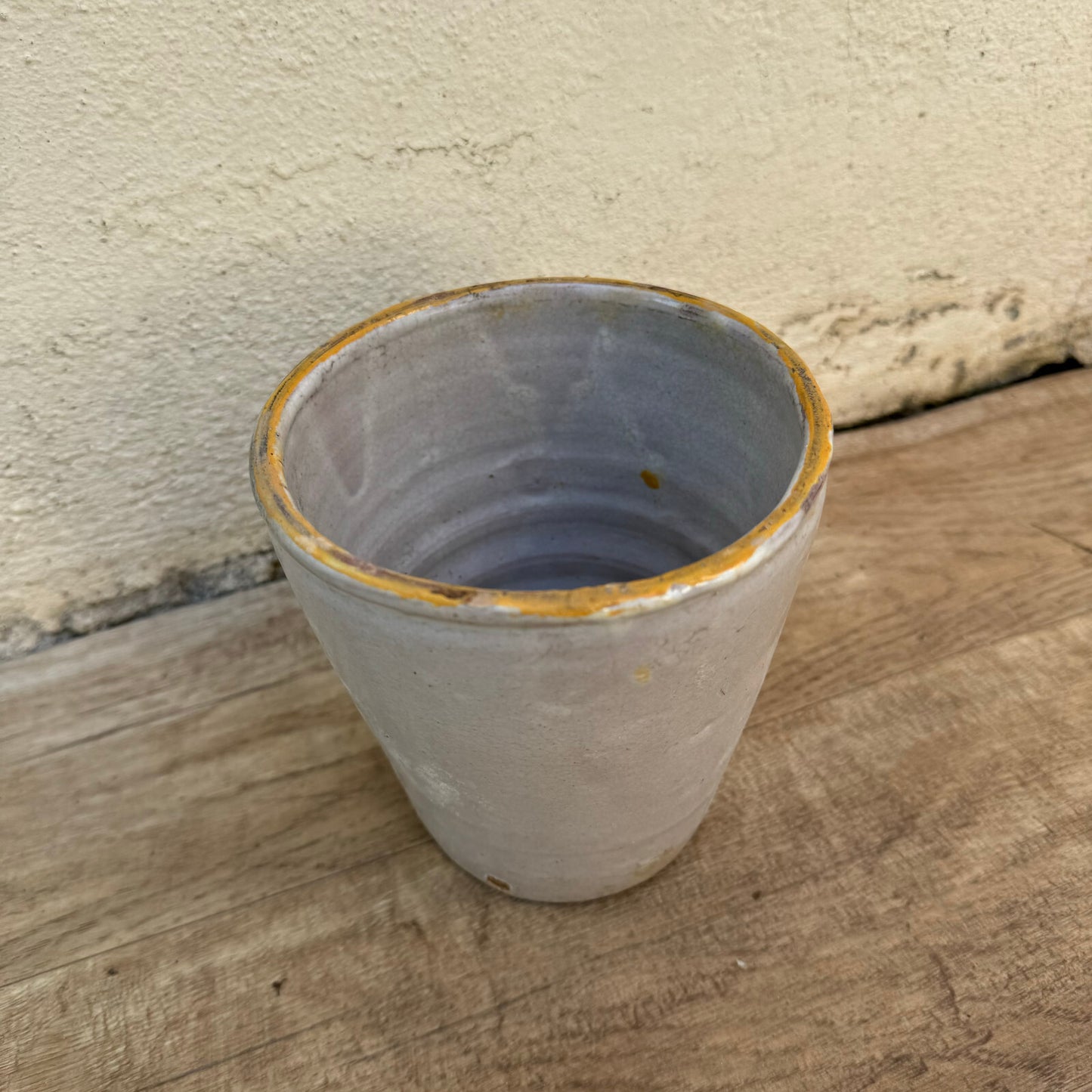 Antique Italian Confit Pot 19th Century Ceramic Food Jar 5.25" 1807242 Unbranded