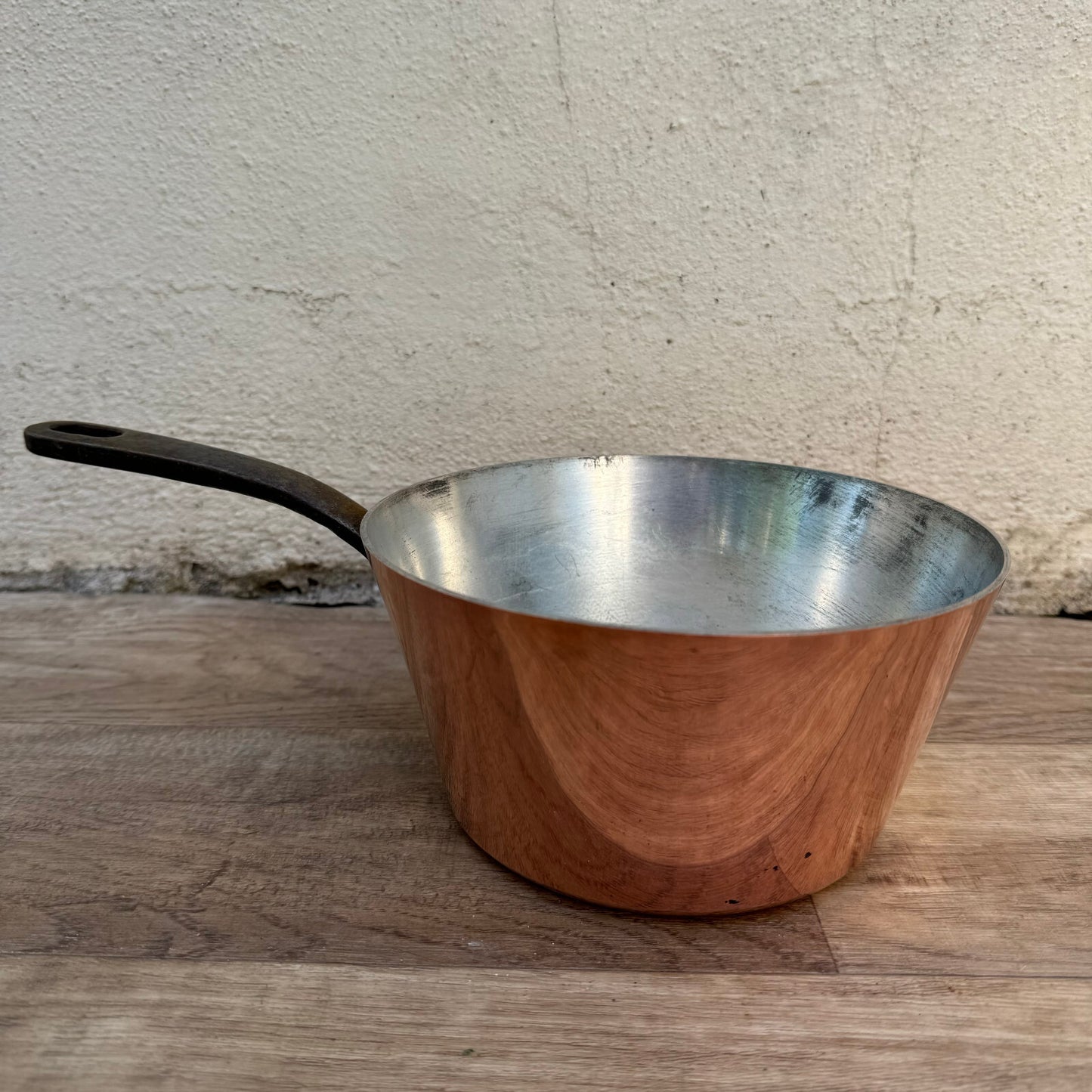 French Copper Saucepan Villedieu Serie Speciale Tin Lined Vintage 04082410 villedieu
