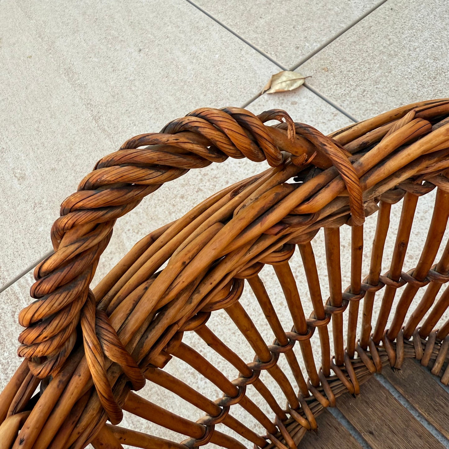 Basket Wicker Rattan Laundry Fruits House vintage french cute 1604258 Fleamarketfrance