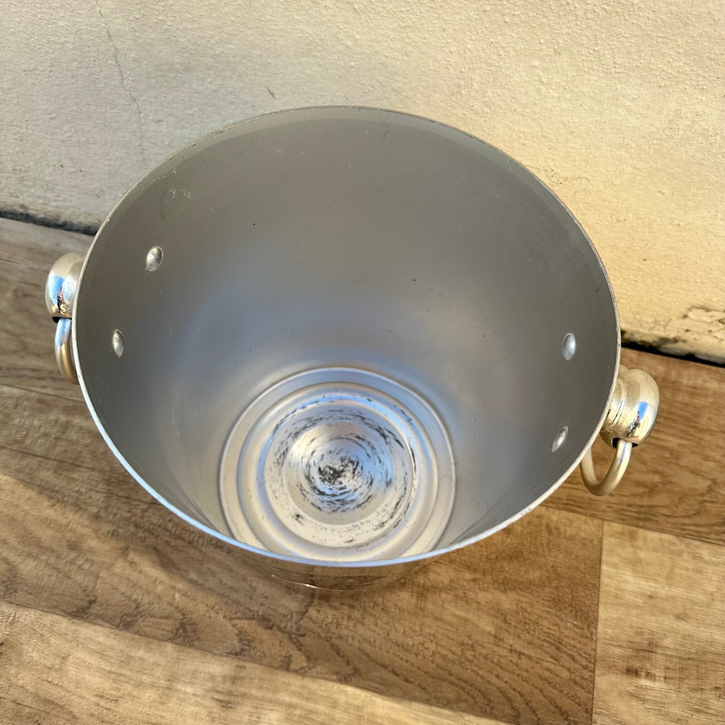 Vintage French Moet Chandon Ice Bucket Champagne Cooler Aluminum 1712224 Fleamarketfrance