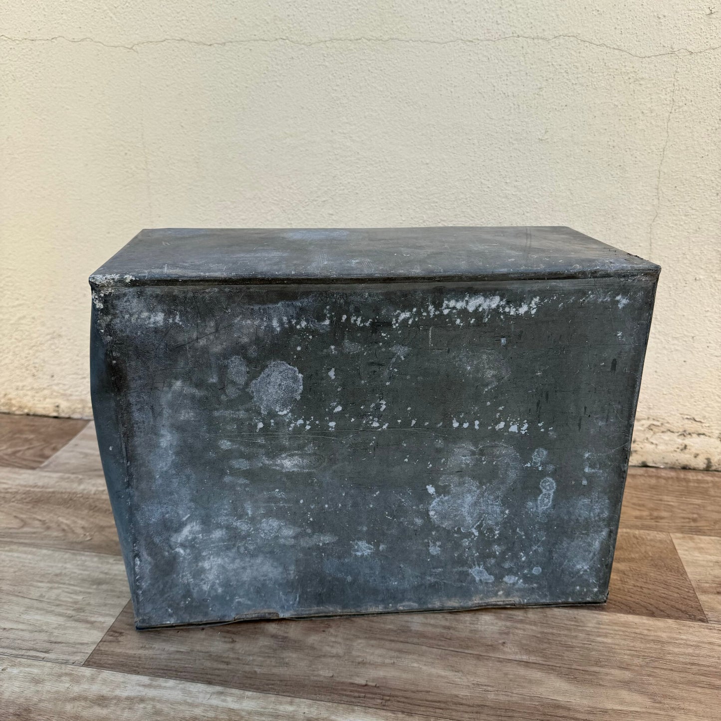 French Vintage Galvanized Metal Toolbox Industrial Storage 1950s 1206246 Fleamarketfrance