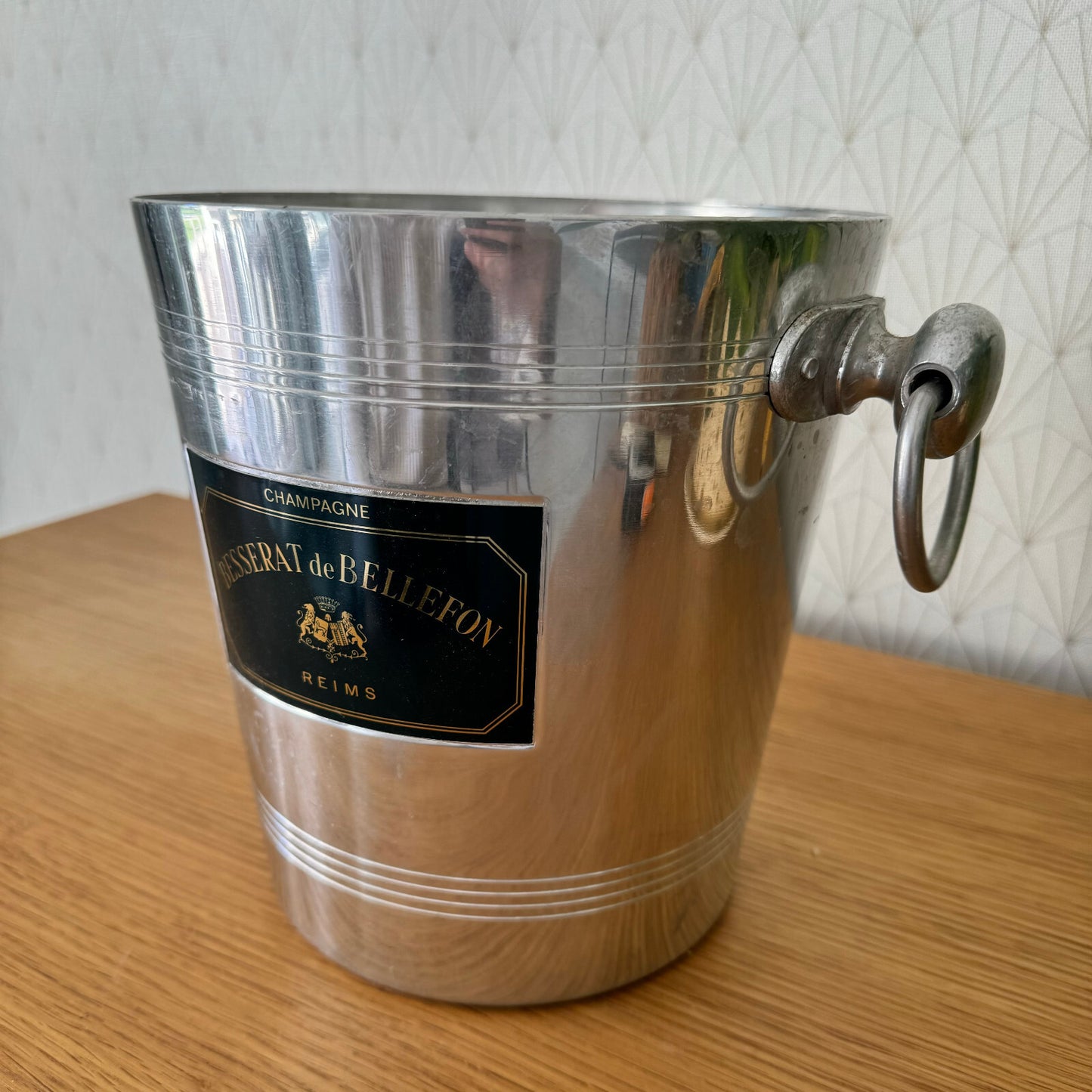 French Champagne Ice Bucket Besserat Bellefon Reims Vintage Cooler 1304249 Besserat de Bellefon