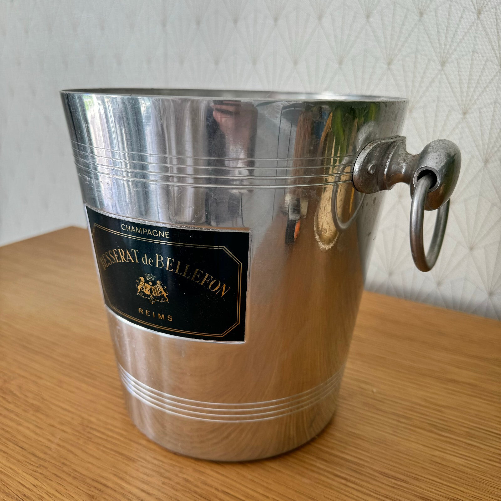 French Champagne Ice Bucket Besserat Bellefon Reims Vintage Cooler 1304249 Besserat de Bellefon