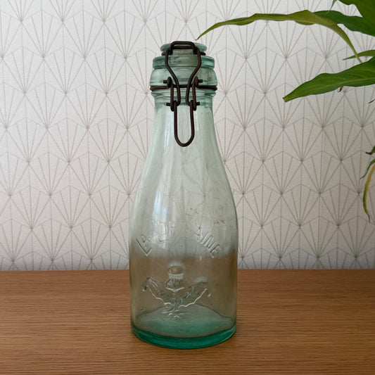 French Preserve Jar La Lorraine Swing Top Glass Stopper Vintage 1305264 Fleamarketfrance