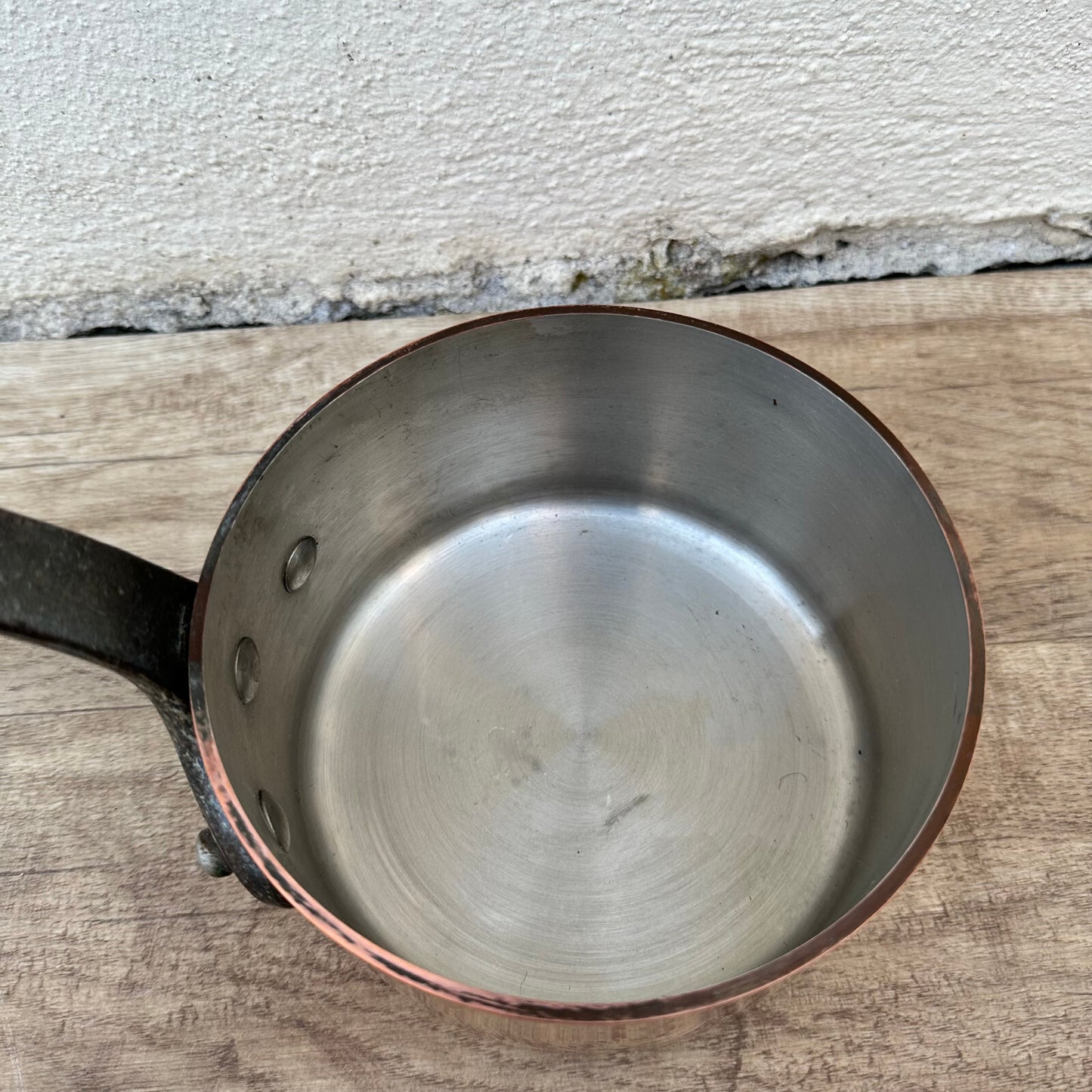 French Copper Saucepan Tin Lined Dehillerin Professional Cookware 20062414 Unbranded
