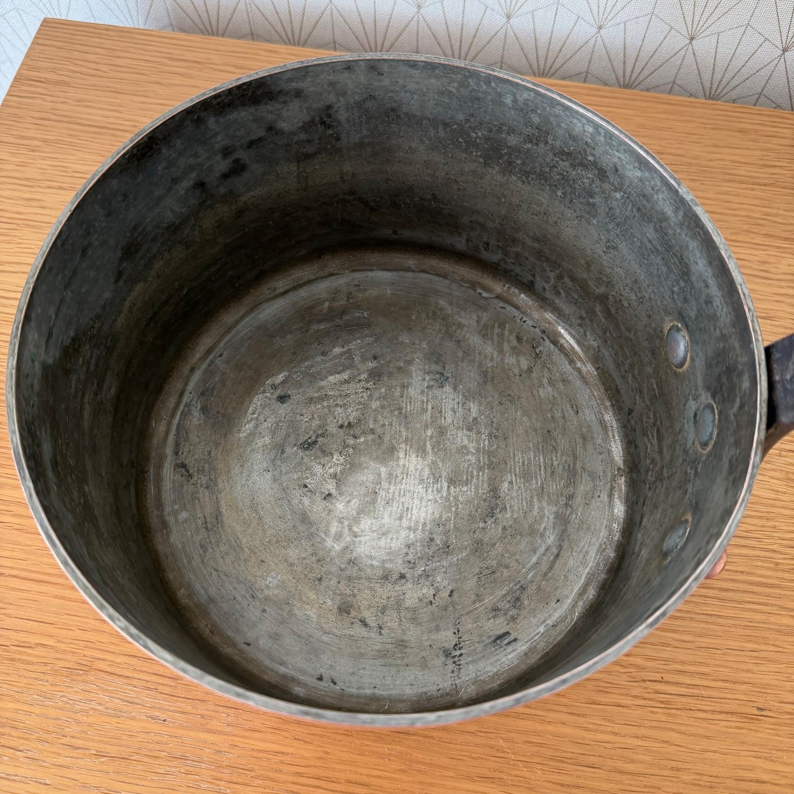 Vintage French E.Dehillerin Paris Copper Saucepan Tin Lined 1606262 Unbranded