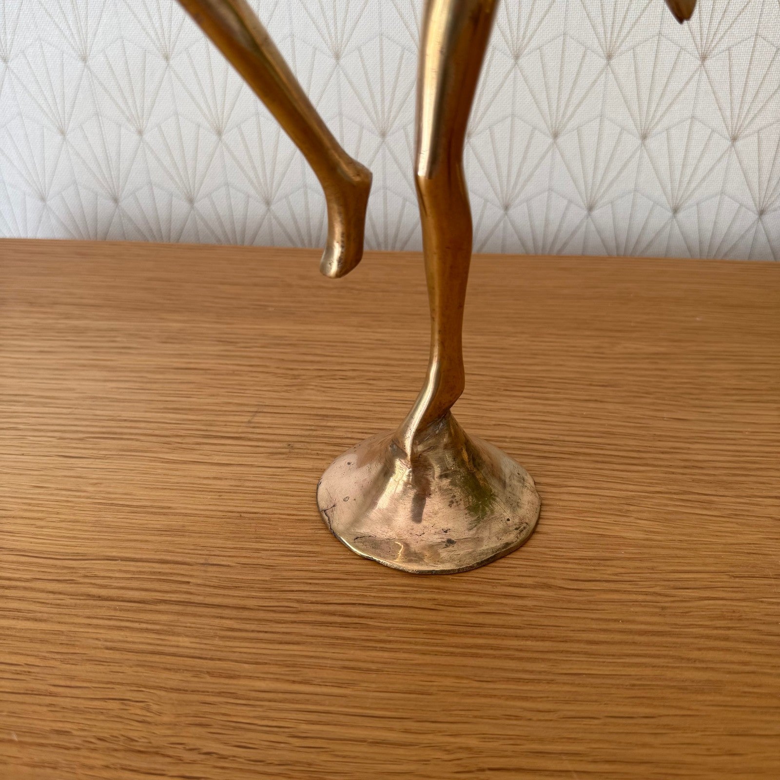 Vintage Art Deco Bronze Figurine Woman Sculpture Brass Finish 12062518 Unbranded