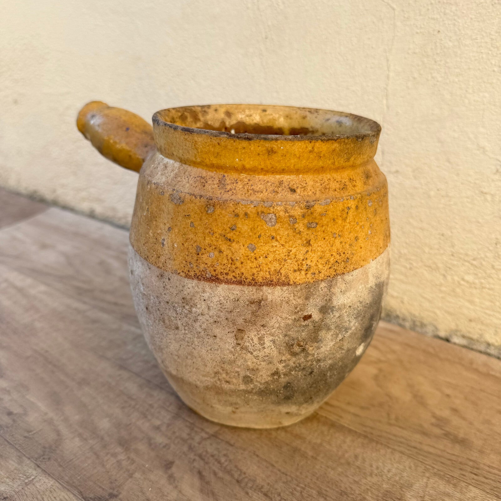 French vintage stoneware potery cooking pot France 1302252 Unmarked