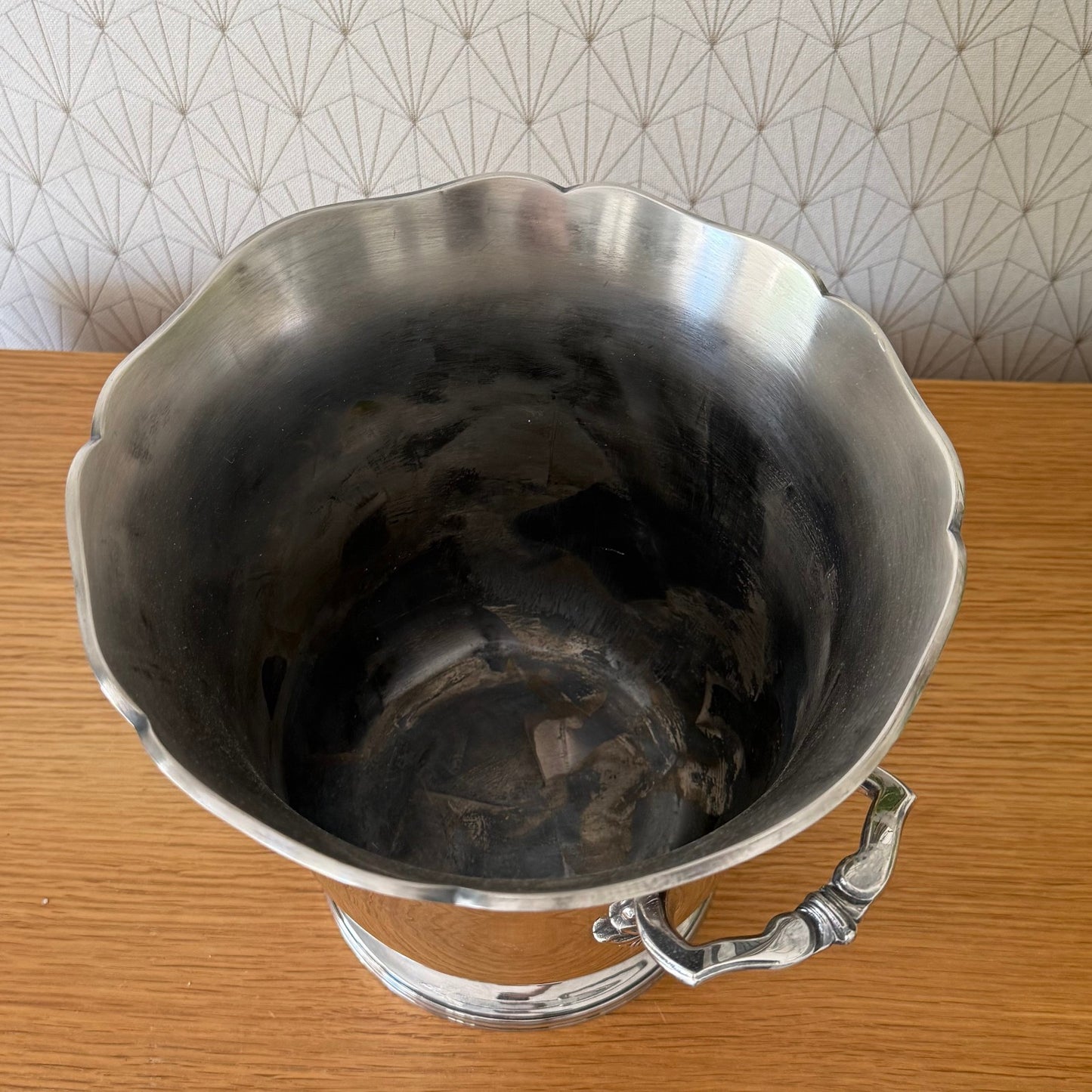 Vintage French Champagne Silverplate Ice Bucket Cooler St Medard 2307256