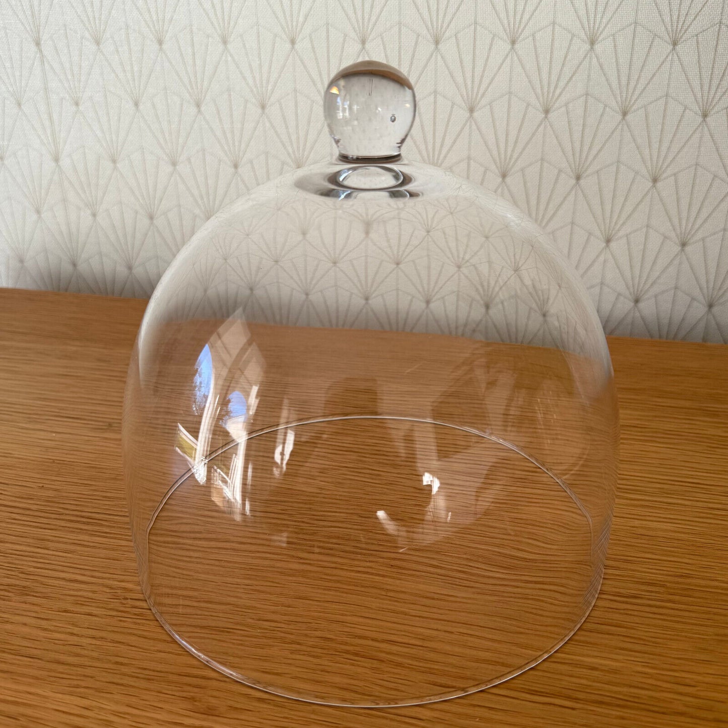 Vintage French Fromage Cheese Glass Bell Garden Cloche Dome Bell 24012510 - Fleamarketfrance