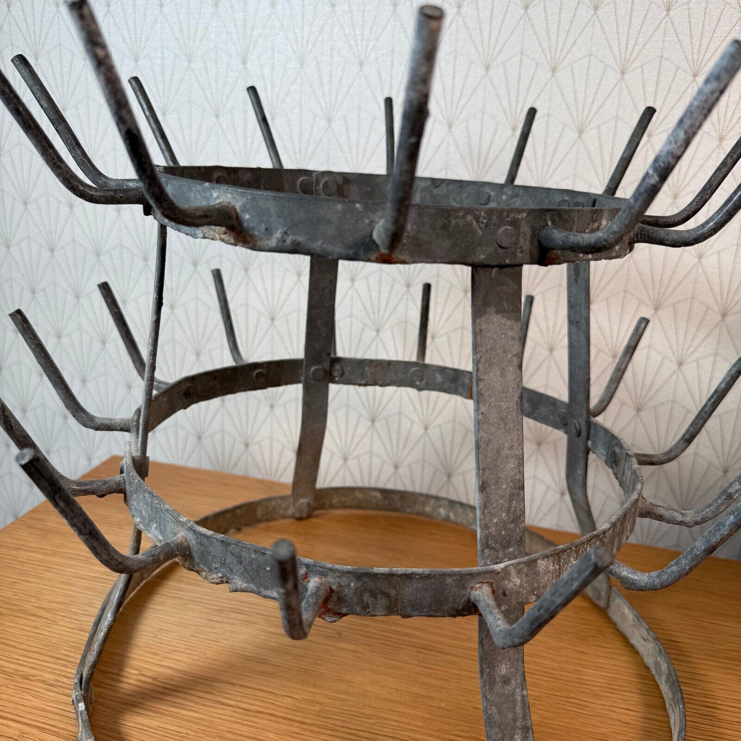 Vintage French Wine Champagne Bottle Drying Wine Rack hanger 2112243 - Fleamarketfrance