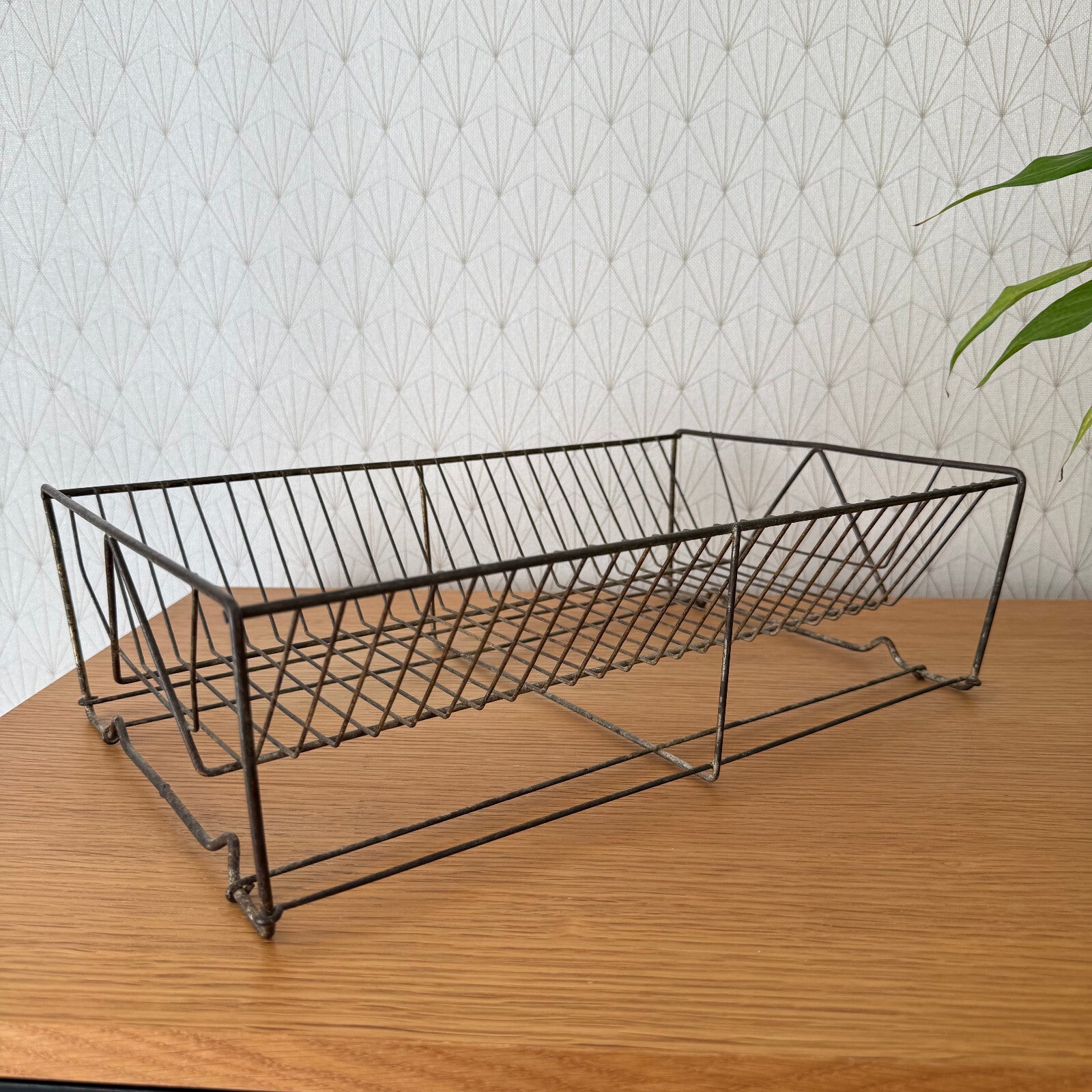 Vintage French Metal Wire Dish Drying Rack Drainer 2006253 Unbranded