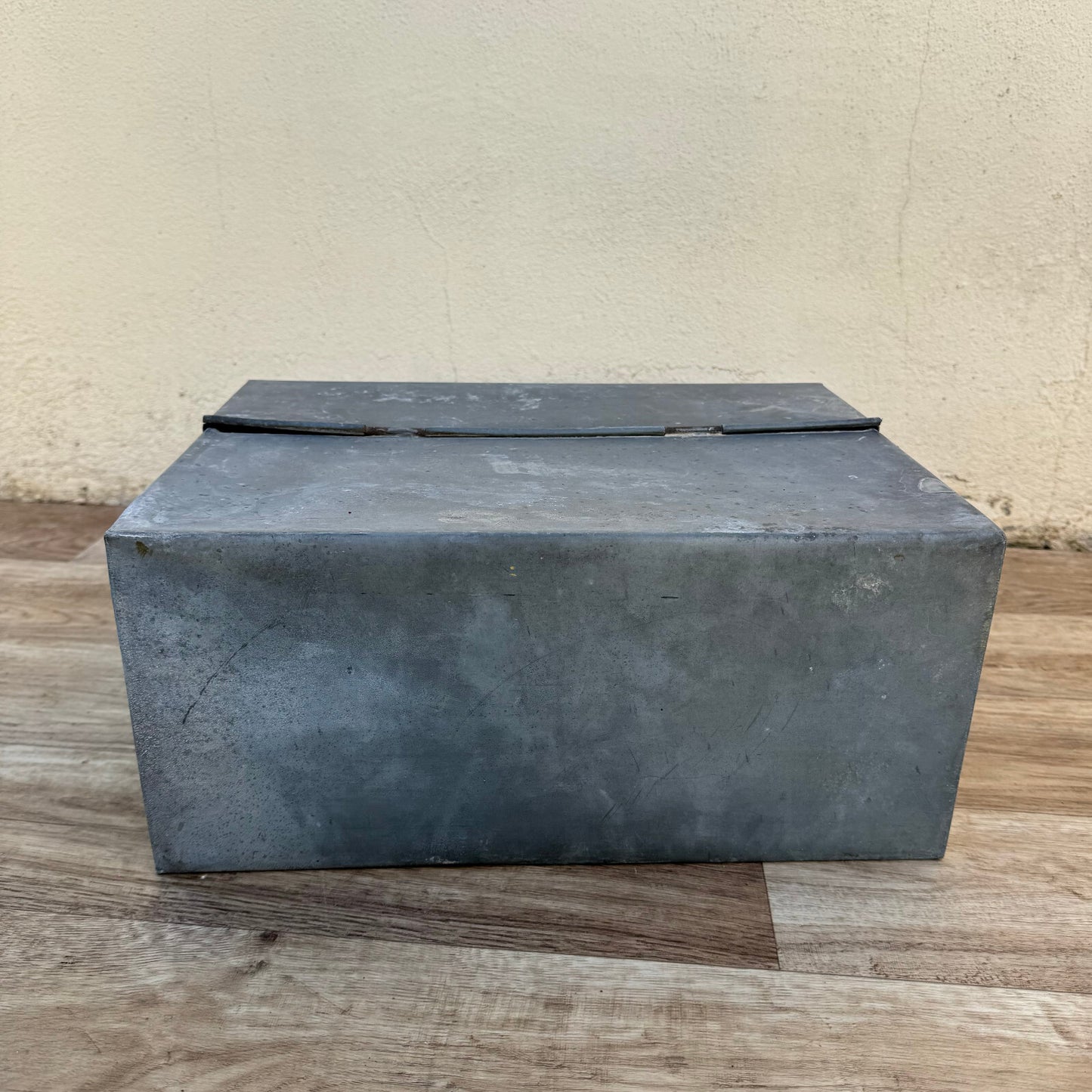 Vintage French Toolbox 1950s Metal Galvanized Storage Box Case 1206245 Fleamarketfrance