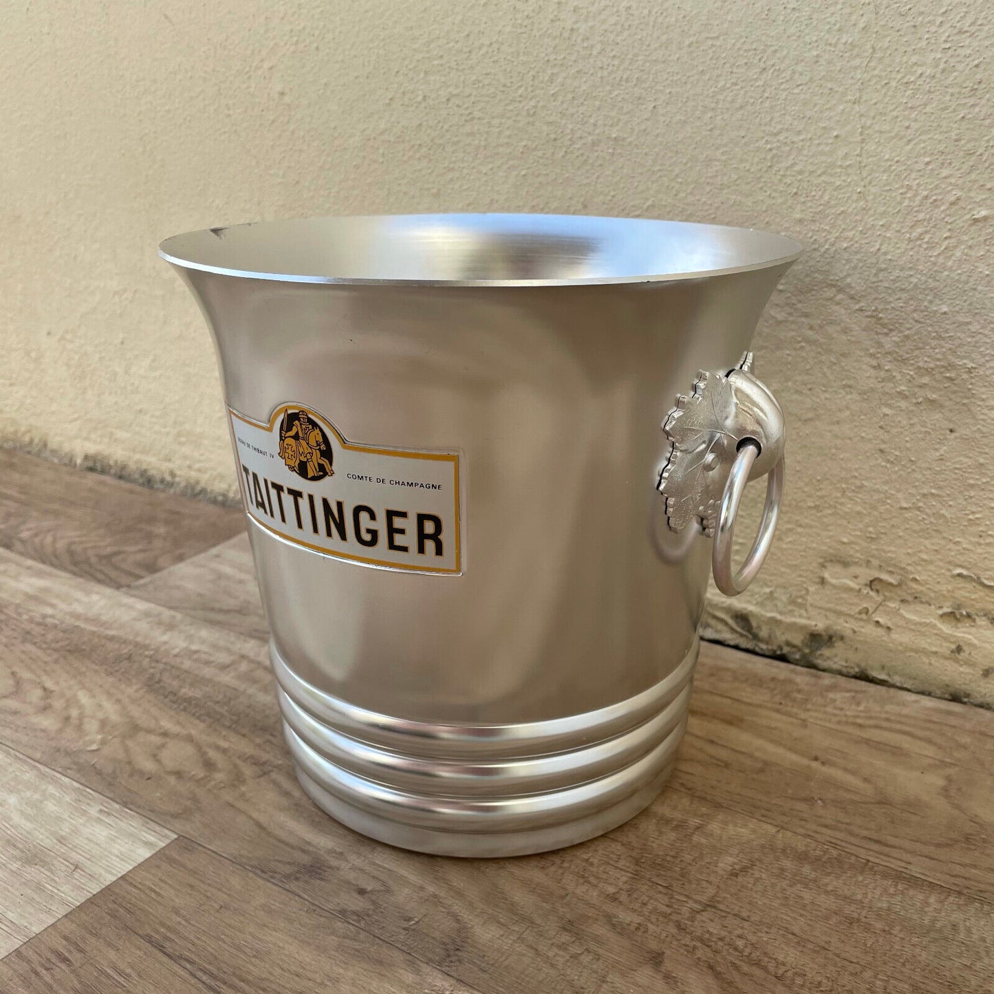 Vintage French Champagne French Ice Bucket Cooler Made France Taittinger 2609231 - Fleamarketfrance