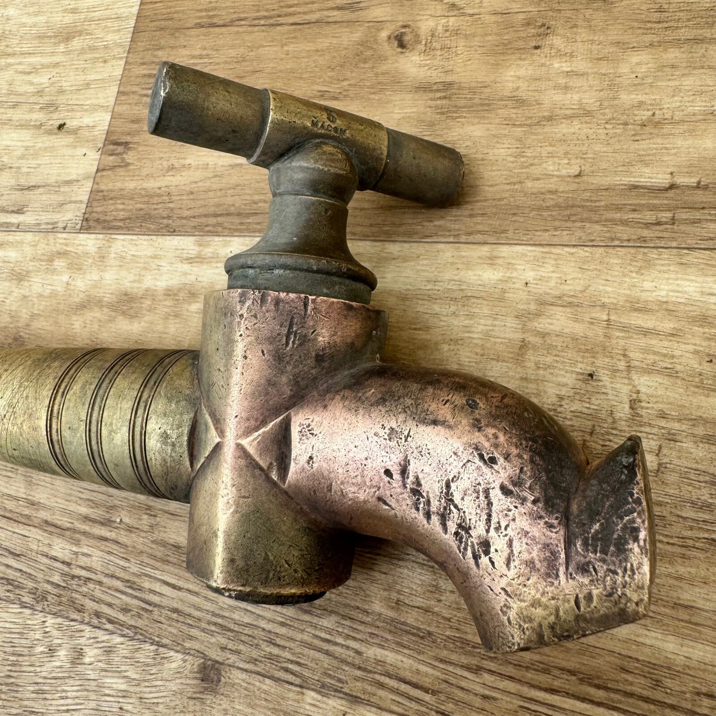 Vintage French Brass Tap Macon Bronze Faucet Antique Water Spigot 0605249 Macon