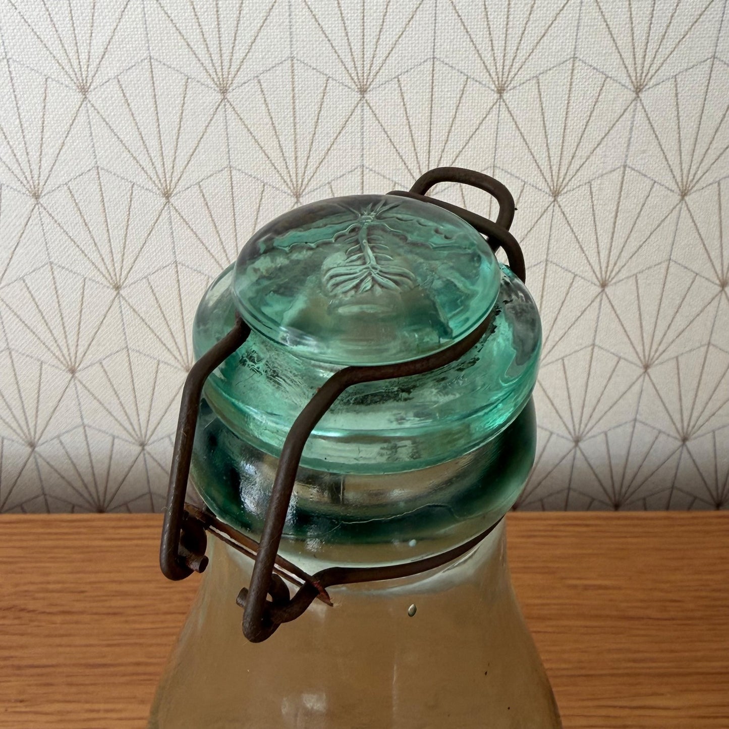 French Preserve Jar La Lorraine Vintage Glass Wire Bail Closure 1305268 Fleamarketfrance