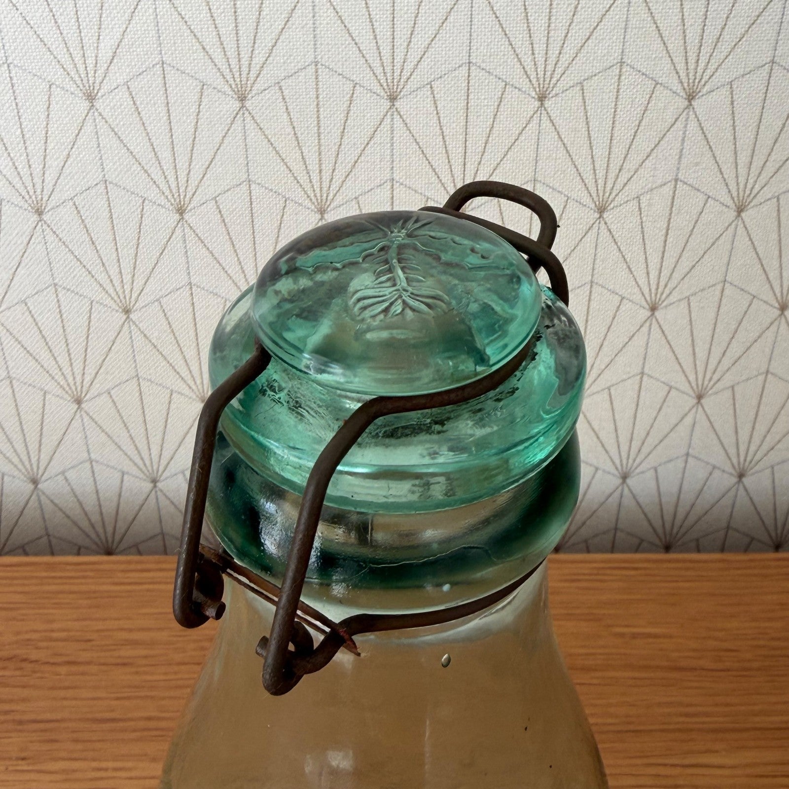 French Preserve Jar La Lorraine Vintage Glass Wire Bail Closure 1305268 Fleamarketfrance