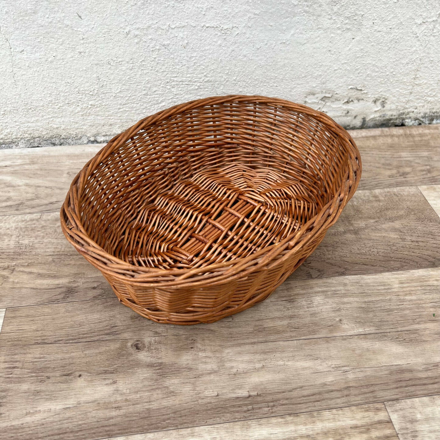 Vintage French Wicker BAGUETTE BREAD BASKET 13052213 - Fleamarketfrance