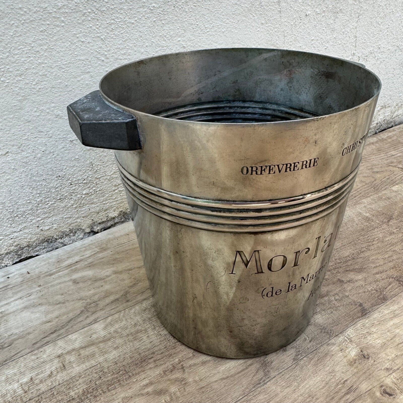 Vintage French Champagne Silverplate Ice Bucket Christofle MORLANT 1012246 - Fleamarketfrance