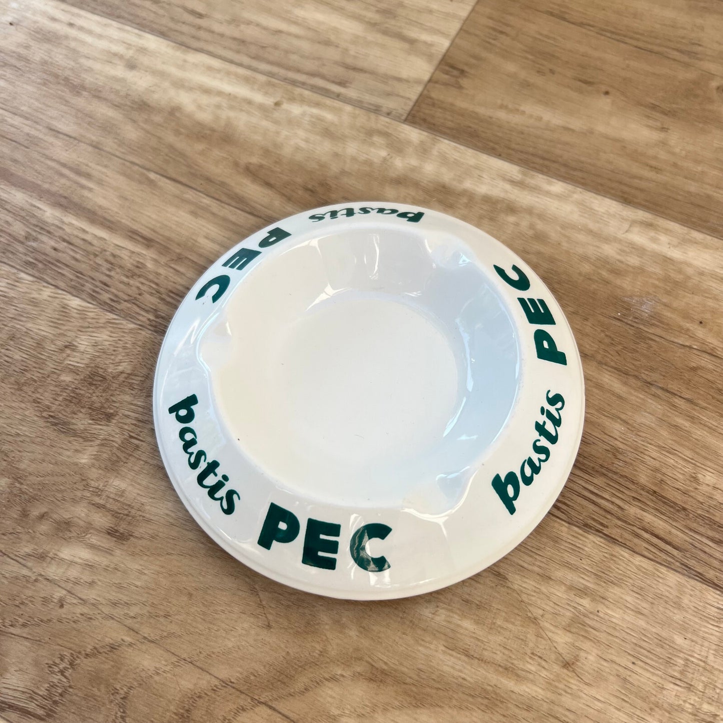 French Pastis PEC Advertising Ashtray Vintage Ceramic Bistro 1310226 Fleamarketfrance