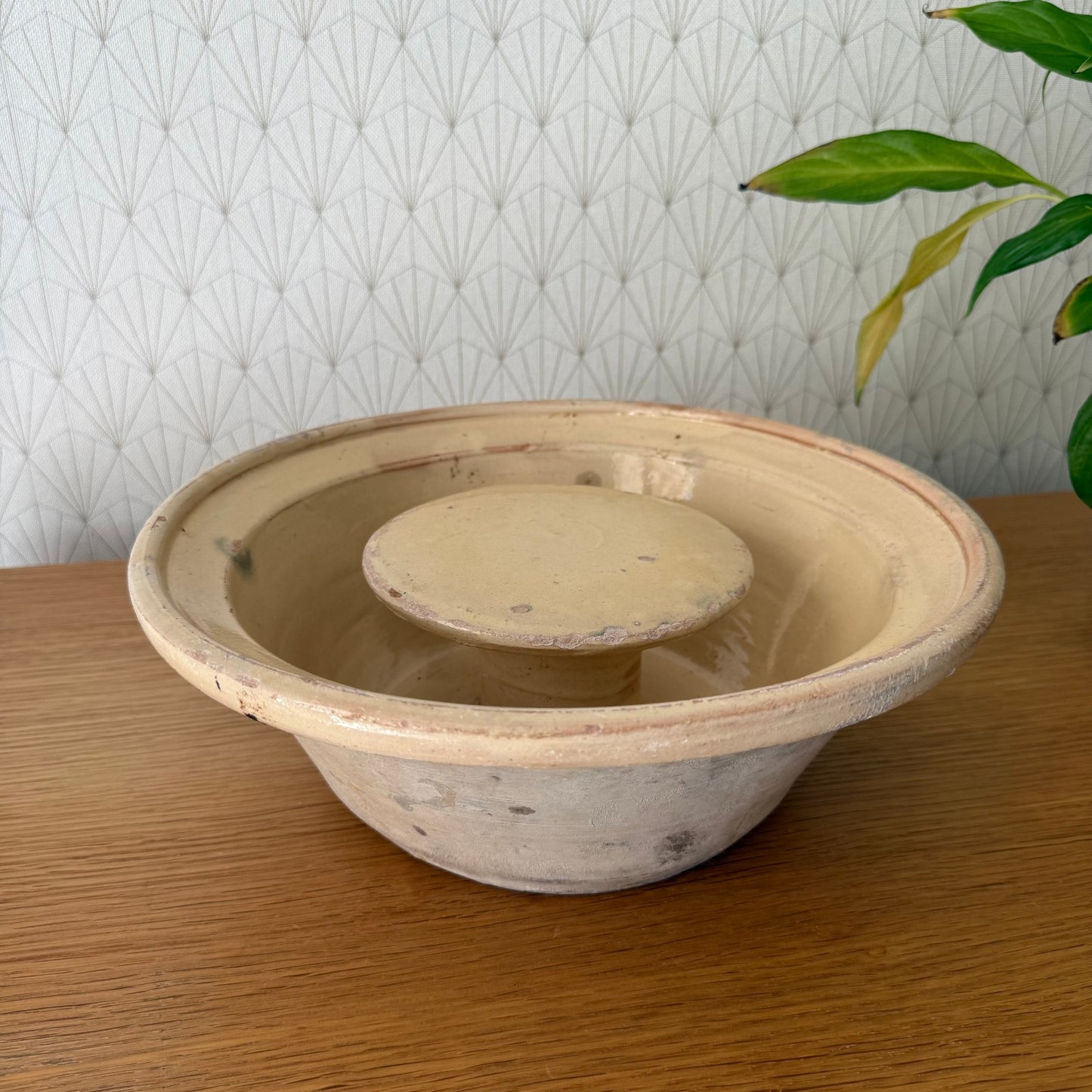 Vintage Antique glazed French Tian Stoneware Cheese Faisselle Strainer 0309257 Unknown