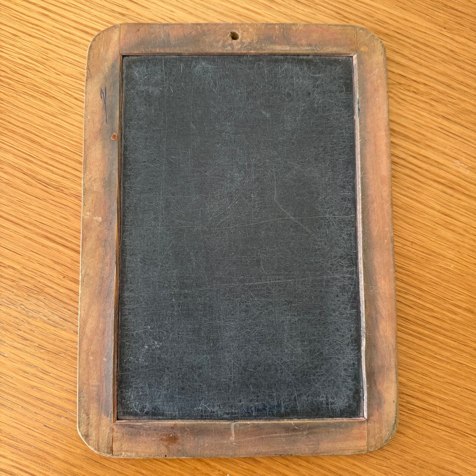 Antique French School Slate Board Double Sided Chalkboard 26cm 09022522 Fleamarketfrance