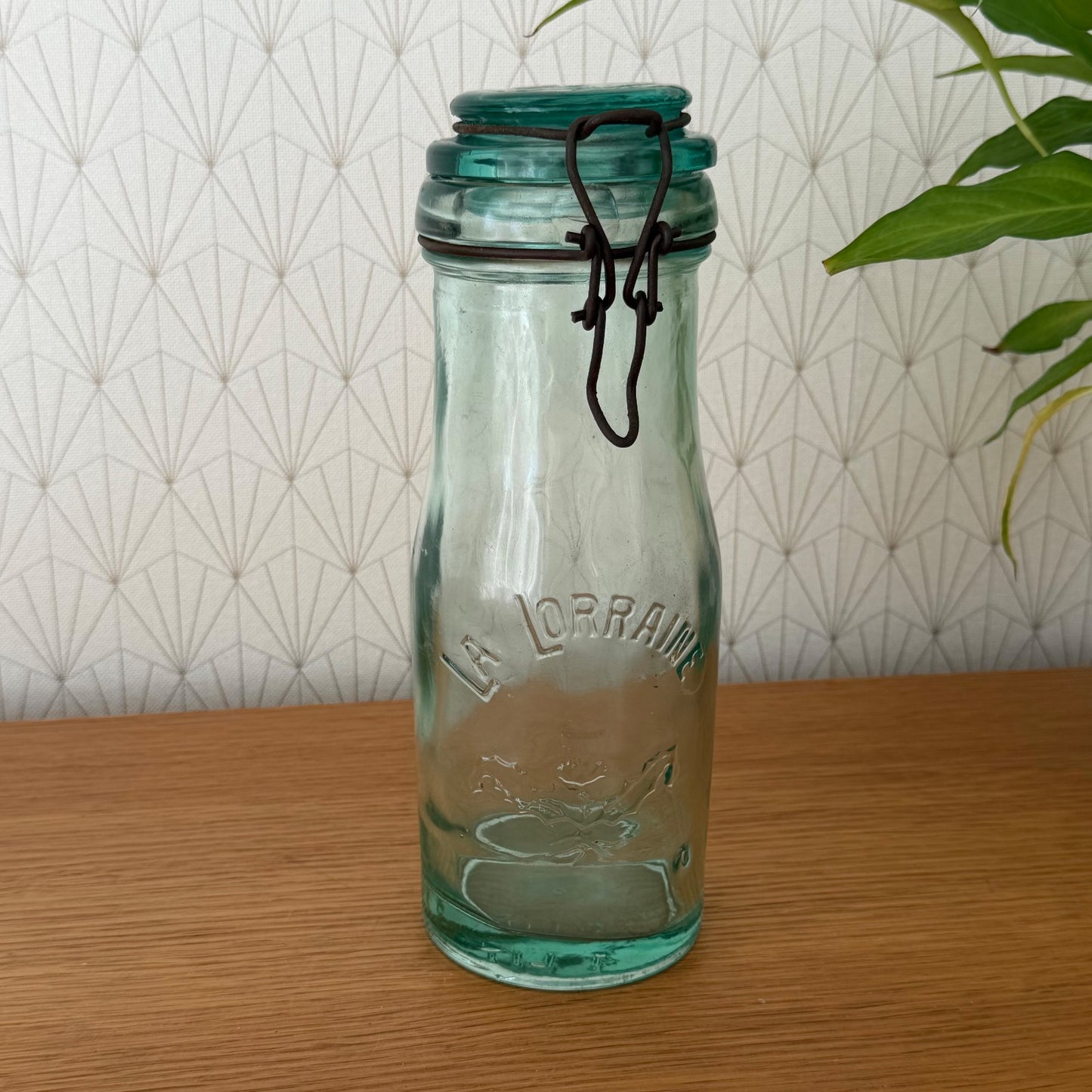 French Preserve Jar La Lorraine Vintage Glass Wire Bail Closure 1305265 Fleamarketfrance