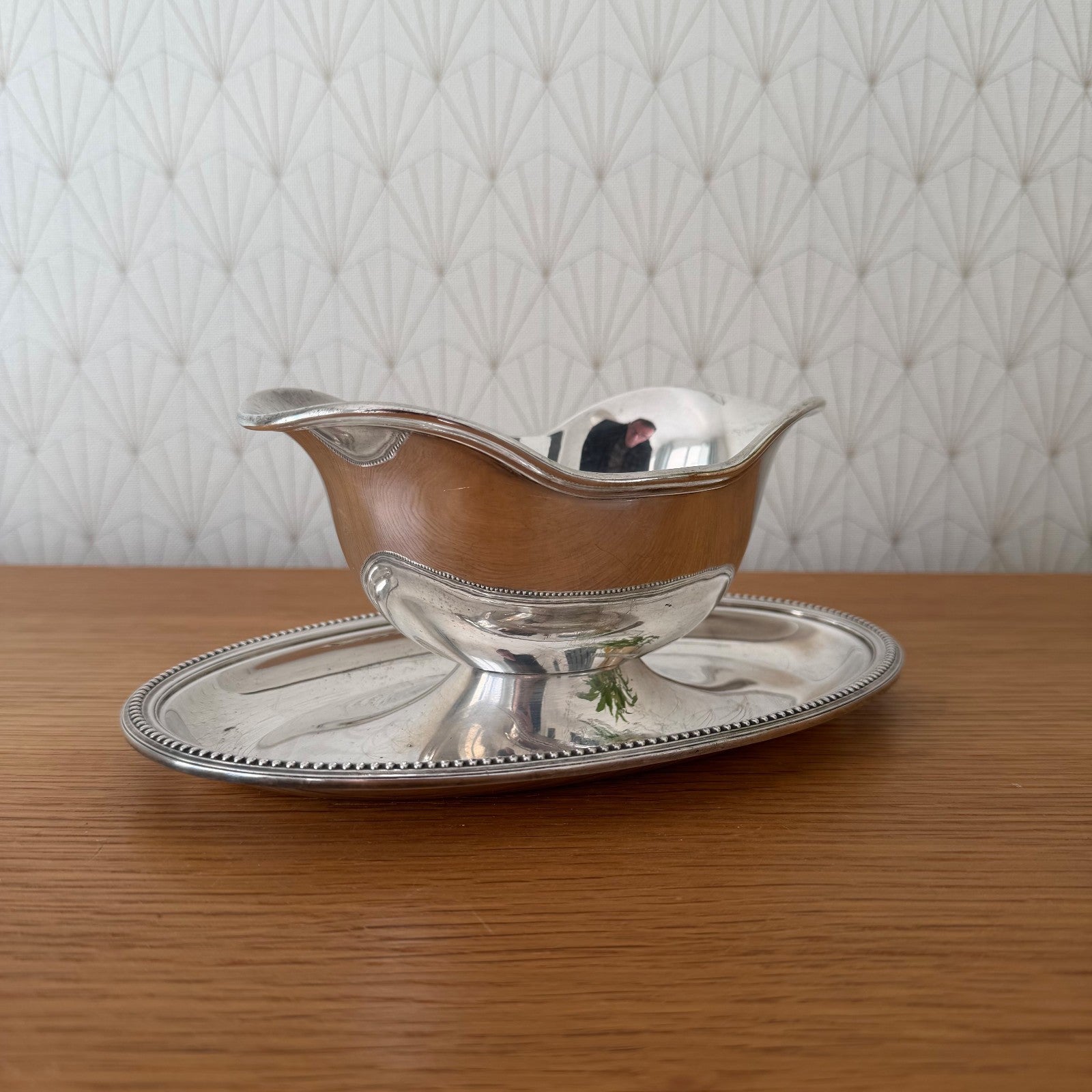 French sauce gravy boat Christofle Gallia Paris Silverplate 13012618 Fleamarketfrance : French vintage and antique decor