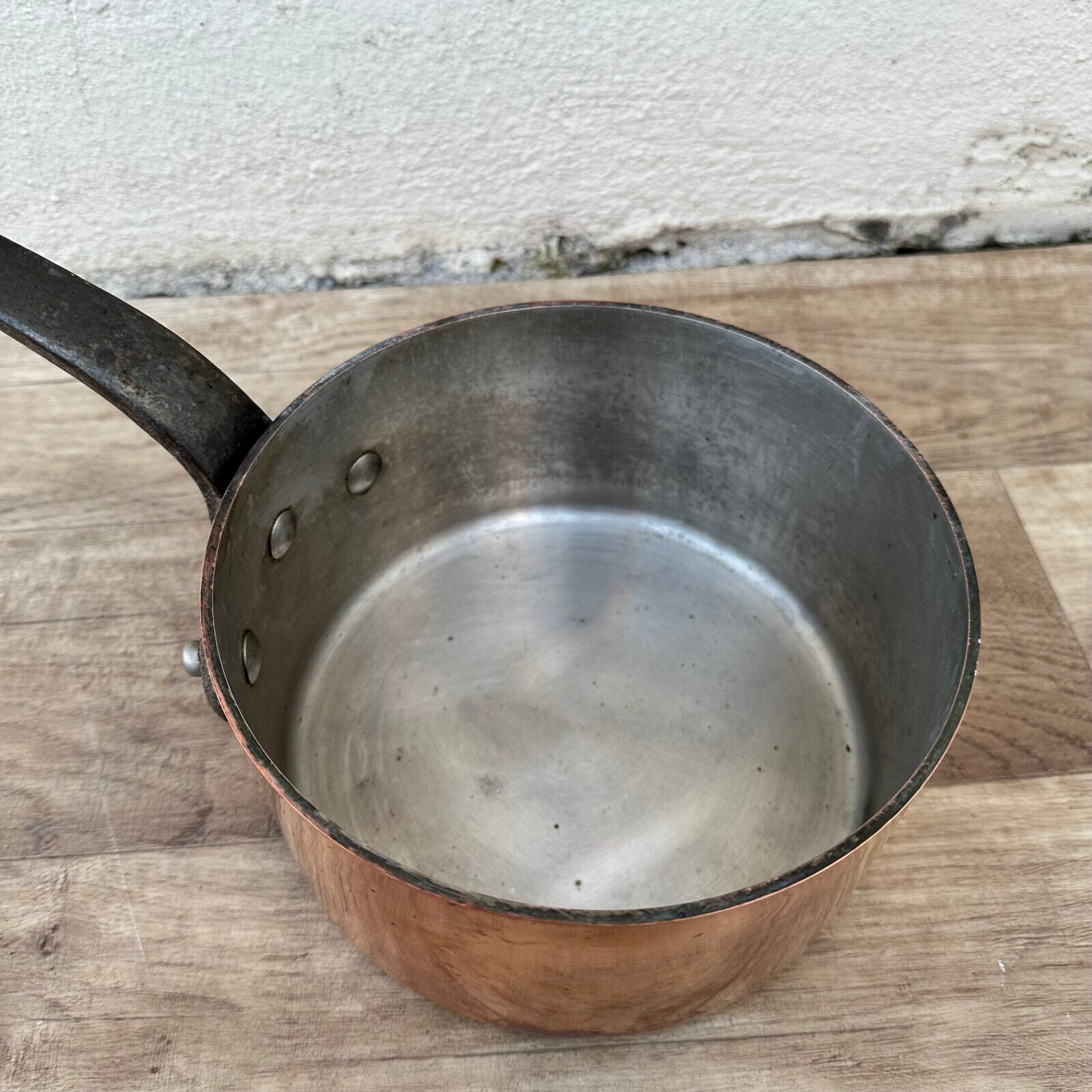 antique FRENCH Copper PAN TIN LINING DEHILLERIN 20062412 - Fleamarketfrance