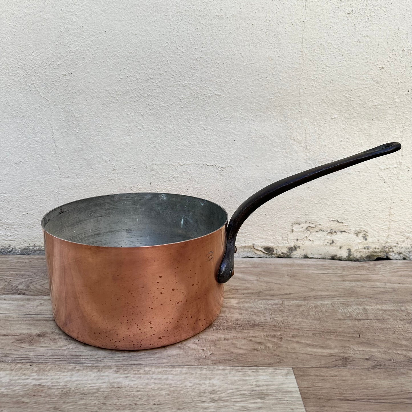 French Copper Saucepan Matillon Tinned Interior 20.5cm Vintage 0211236 Unbranded