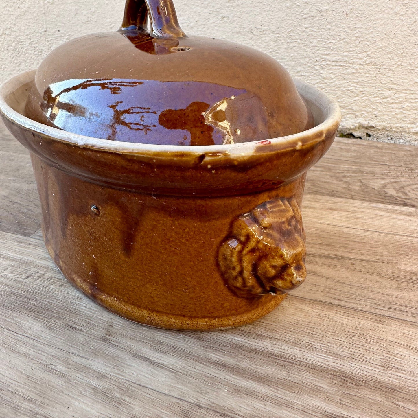Vintage FRENCH GLAZED LIDDED TERRINE 2509243 la bourguigonne
