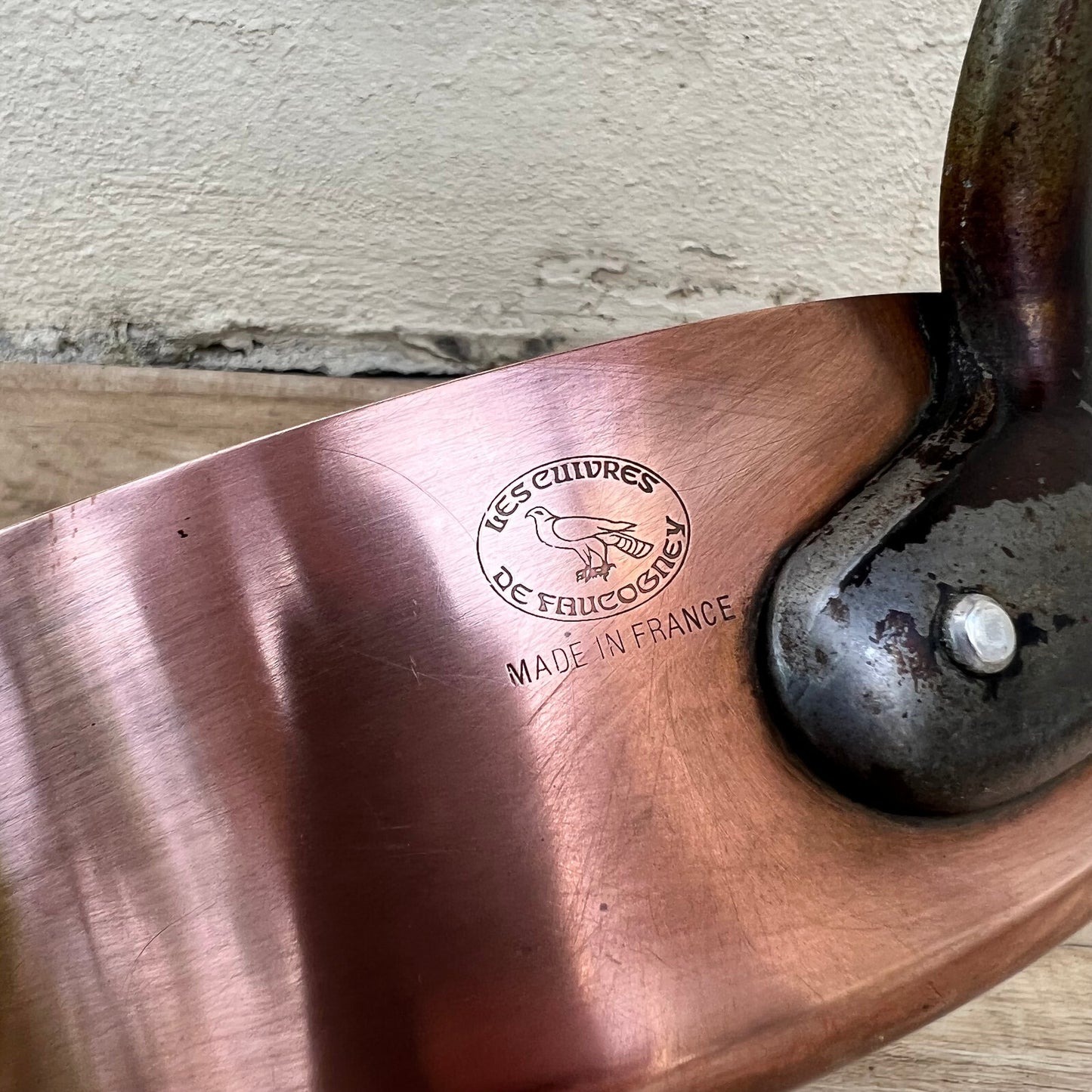 French Copper Sauteuse Faucogney Professional Tin Lined Pan 22cm 27052214 Unbranded