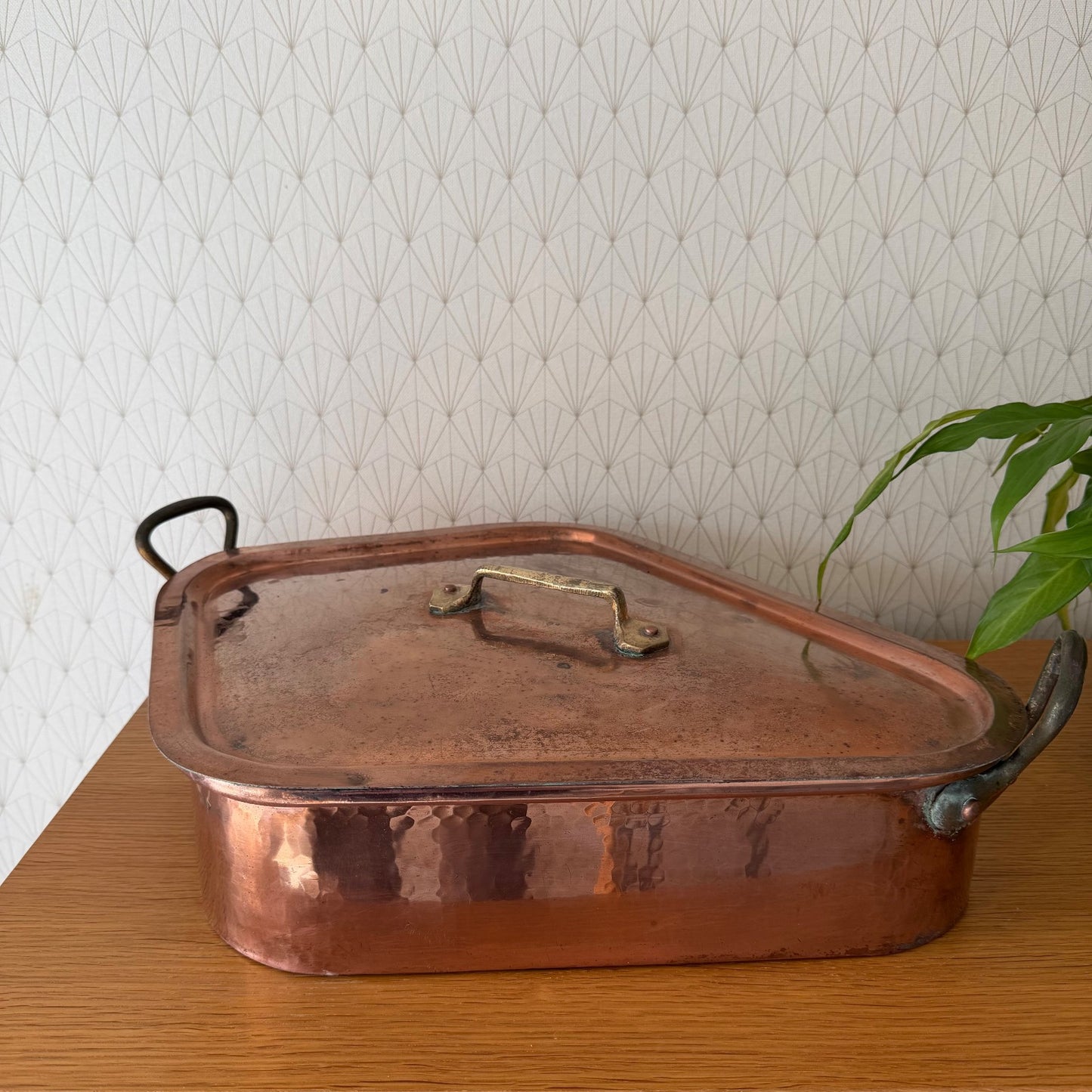 French Copper Fish Poacher Turbot Vintage Turbotiere Cookware 1602261 Unbranded