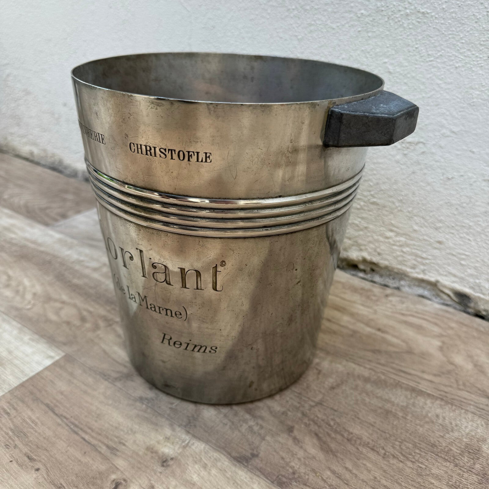 Vintage French Christofle Ice Bucket Silverplate Morlant Reims 1012246 Christofle