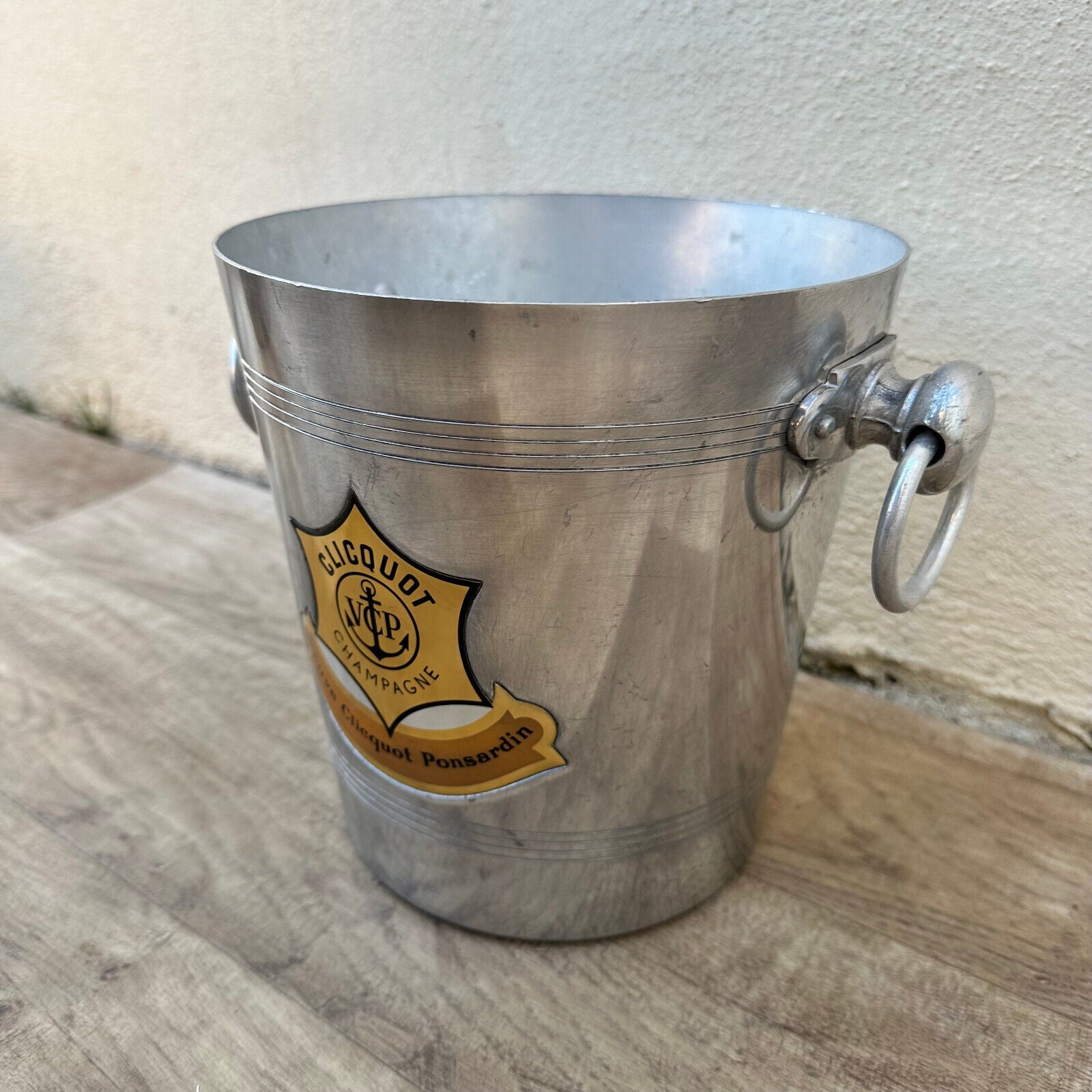 Vintage French Champagne Ice Bucket Cooler Made France VEUVE CLICQUOT 0509248 - Fleamarketfrance