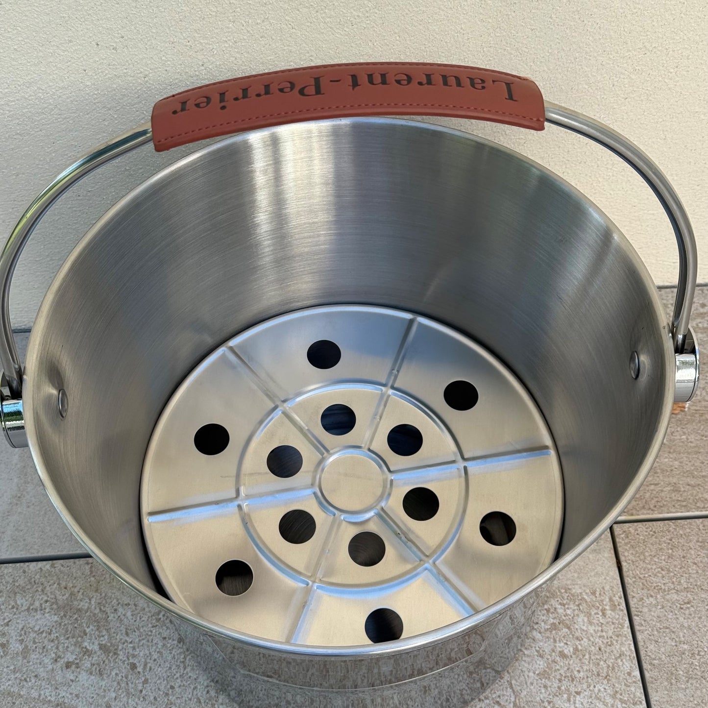 Laurent Perrier Ice Bucket French Champagne Cooler Stainless Steel 0612251 Laurent-Perrier