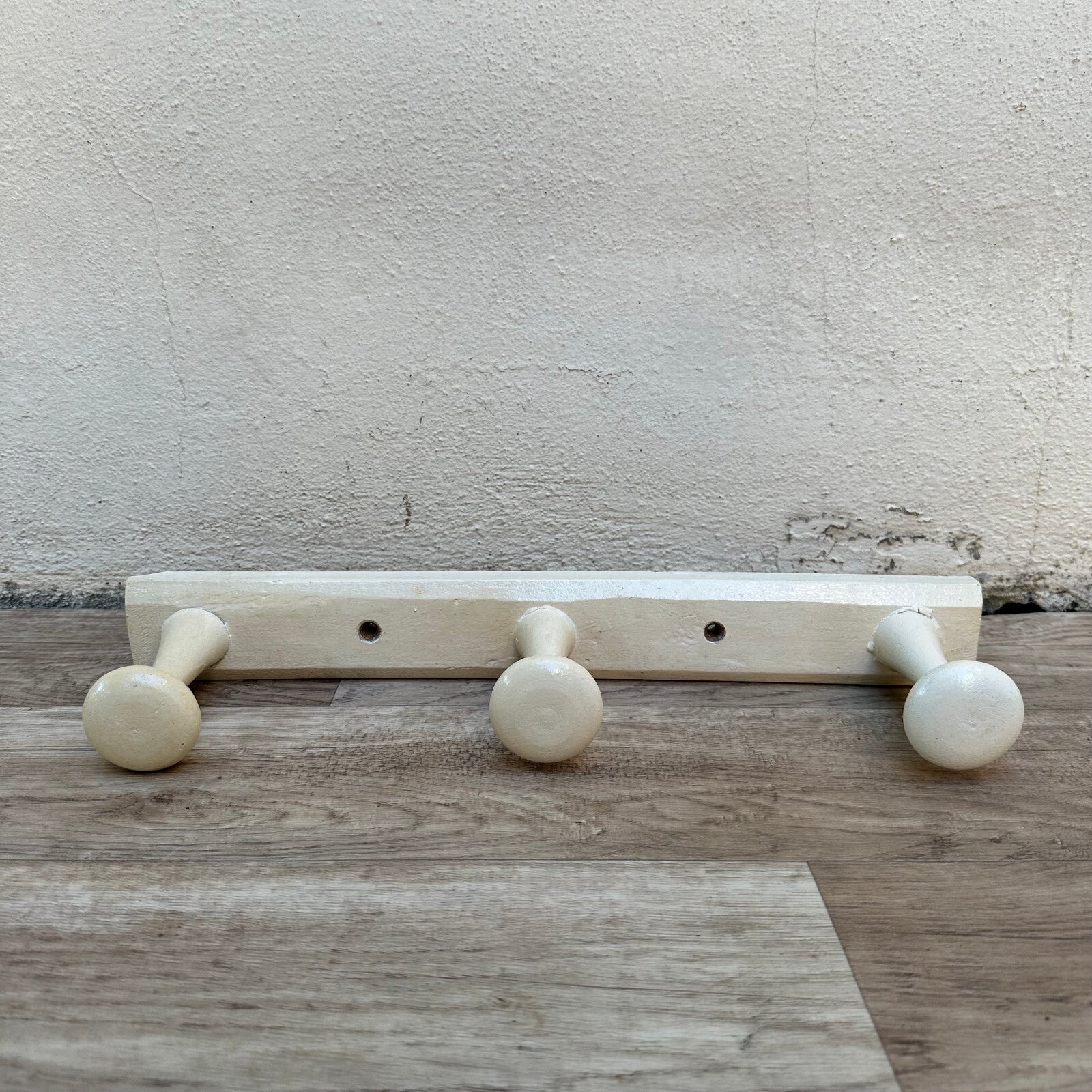 French Wooden Coat Hooks Wall Mount 3 Pegs Vintage Hat Rack 2608238 Unbranded